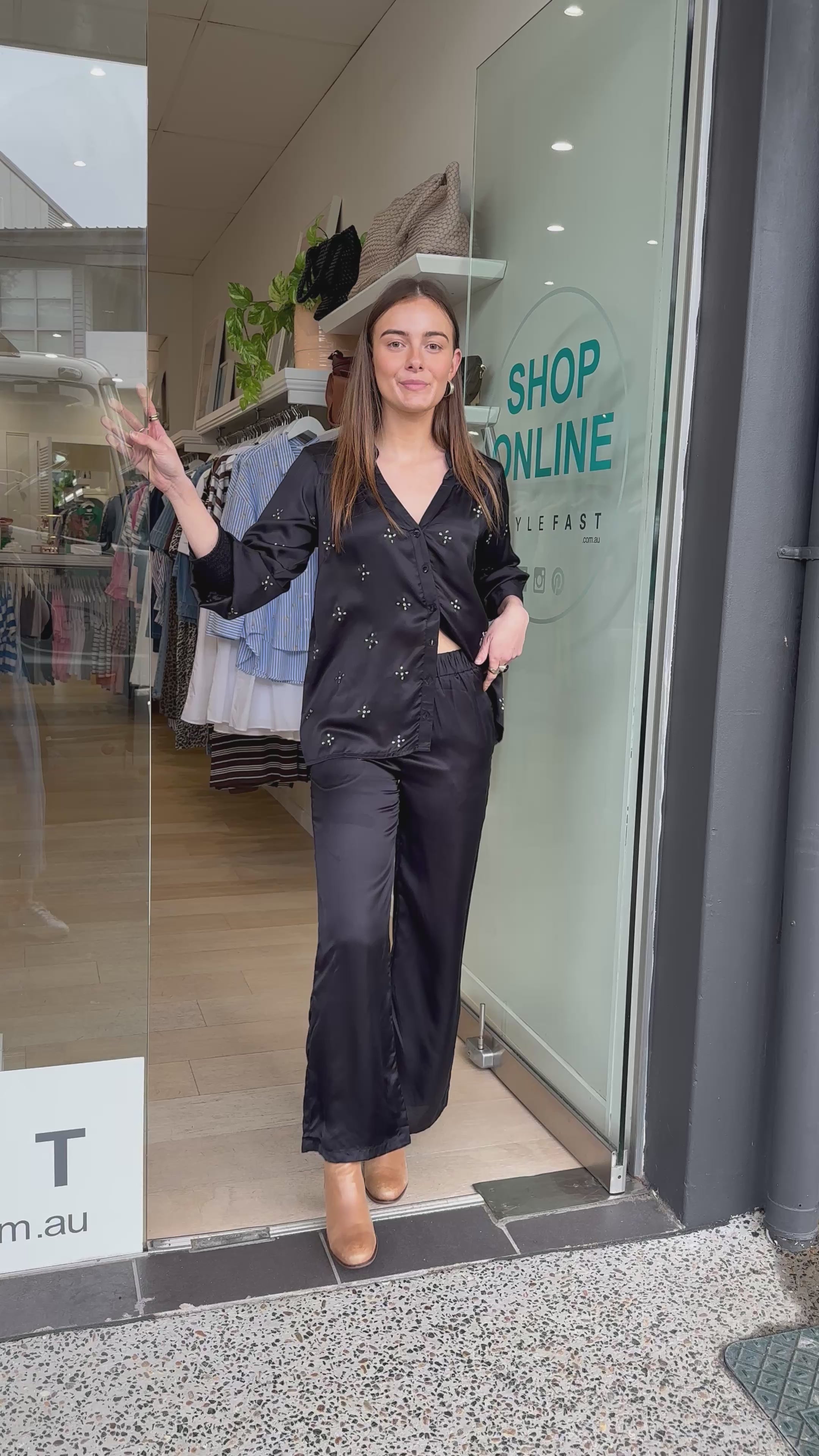 RUBYYAYA MUNCHEN PANT - BLACK