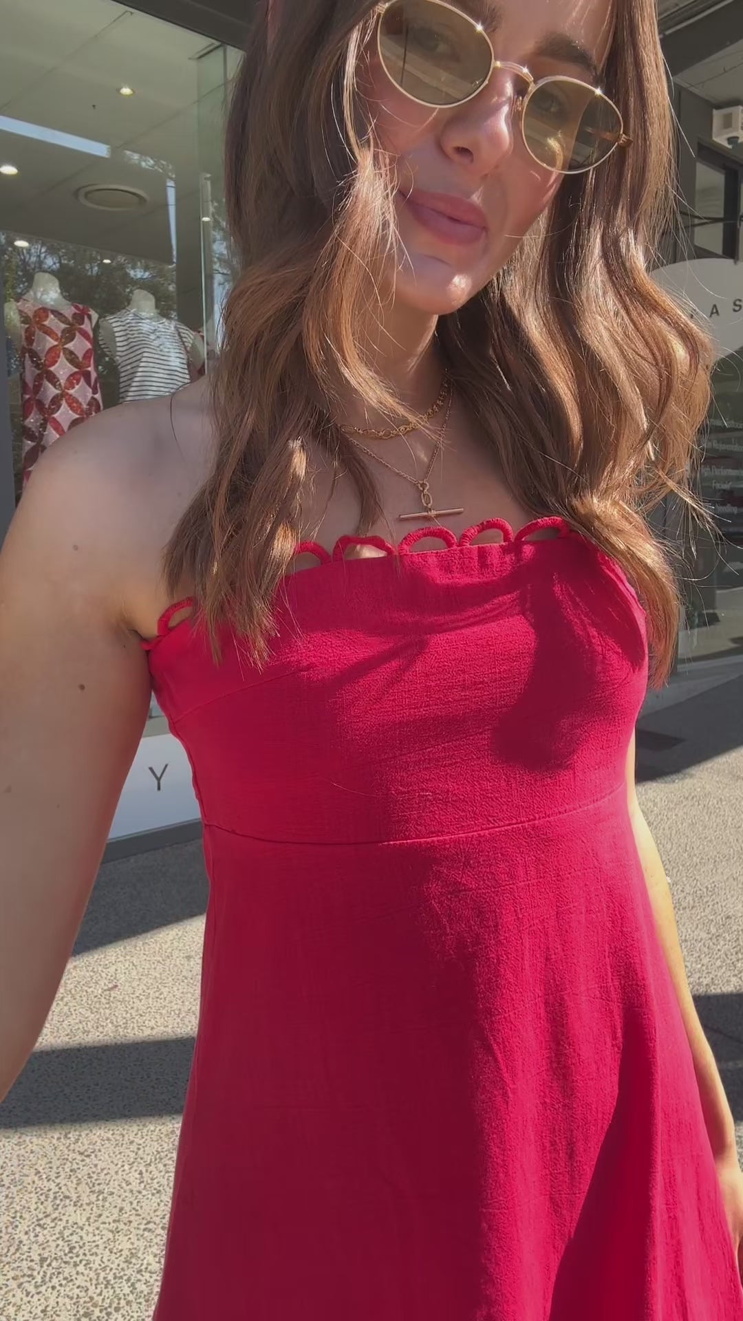 CHARLOTTE STRAPLESS MAXI DRESS - RED