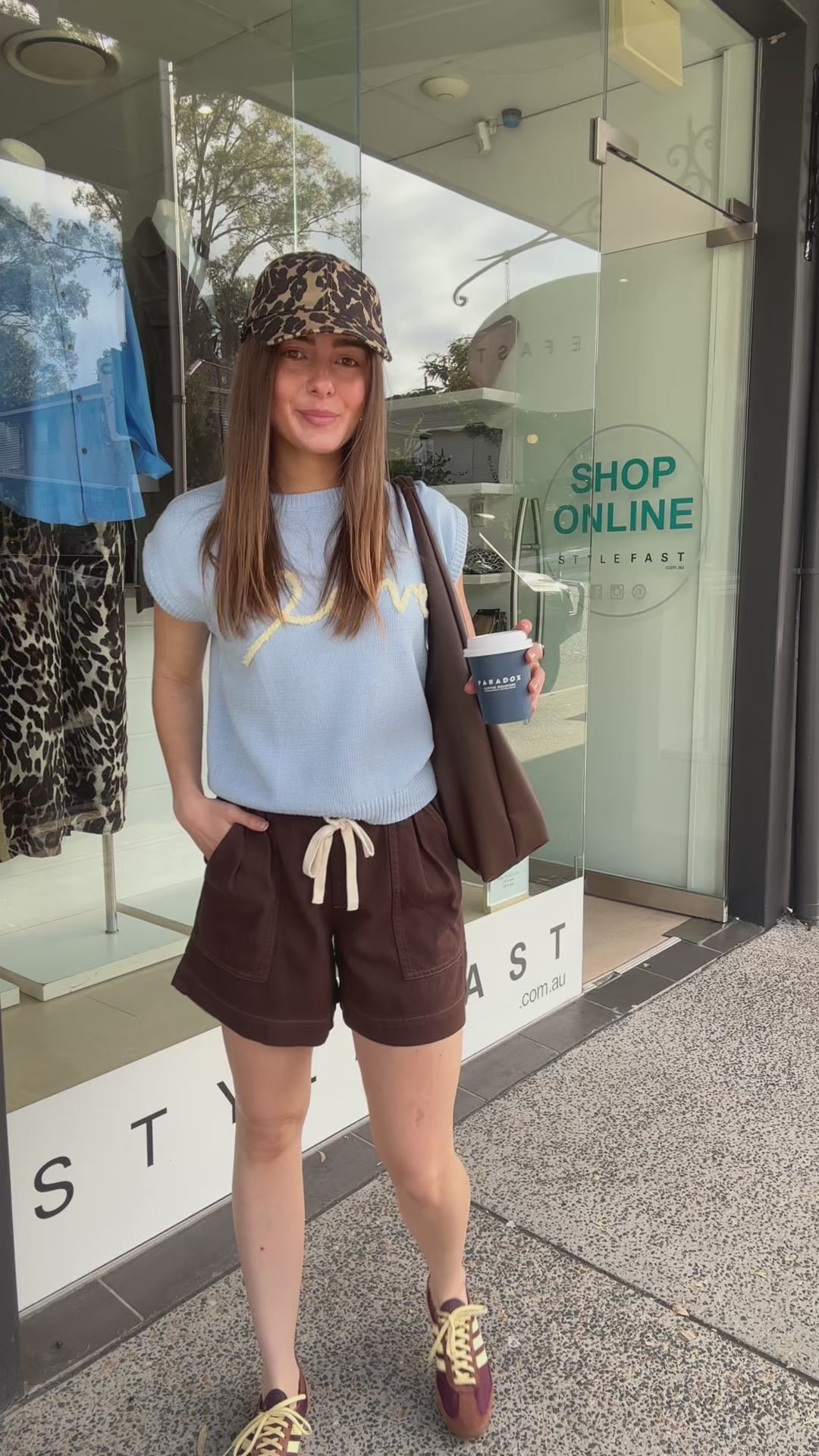 CERES LIFE DARCY RELAXED EVERYDAY SHORT - CHOCOLATE