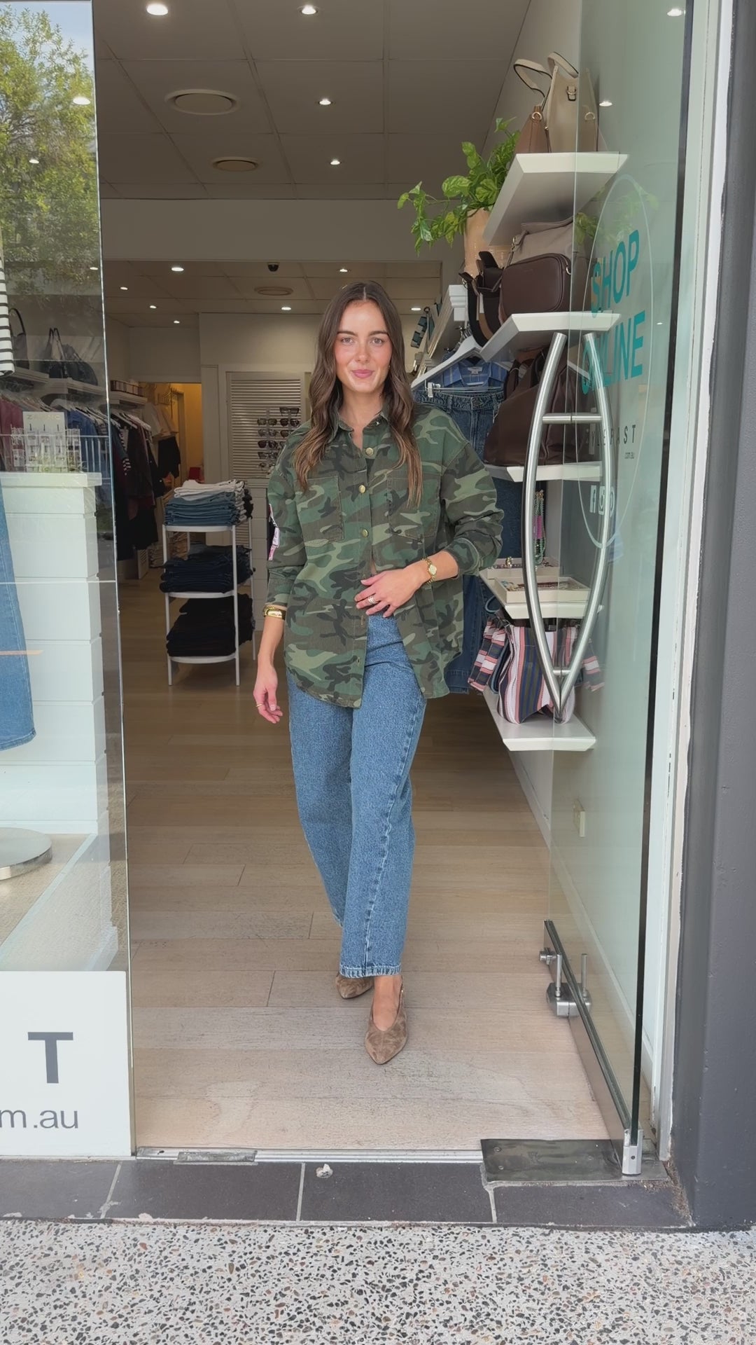 BY FRANKIE PATCH SHACKET - CAMO