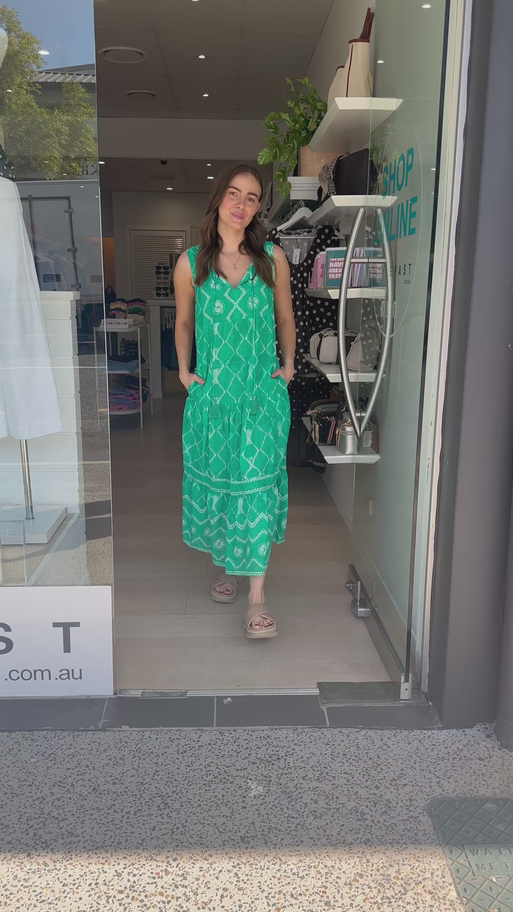 LULALIFE KUMO MAXI DRESS - SEA