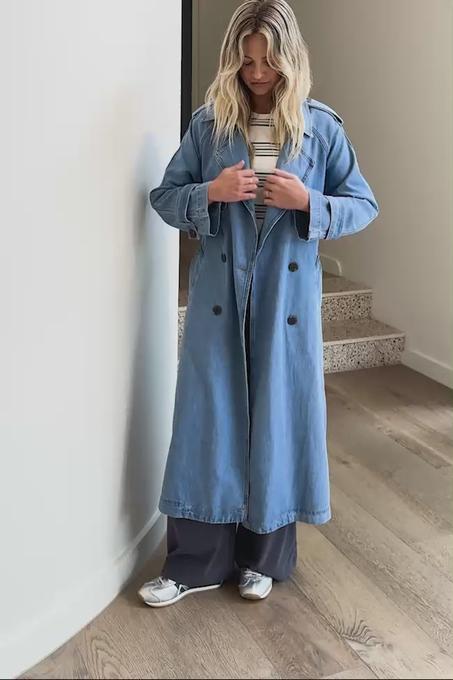 CERES LIFE LONG LINE TRENCH - VINTAGE BLUE
