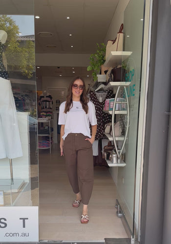 CERES LIFE WEEKENDER PANT - CHOCOLATE