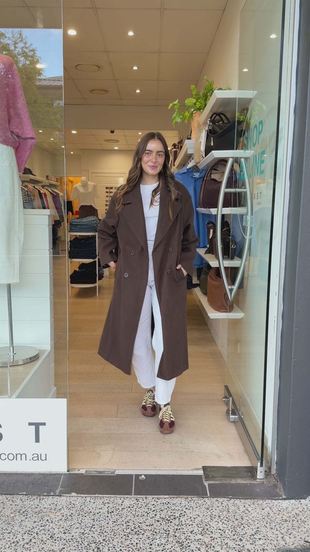 PORTOFINO OVERCOAT - CHOCOLATE