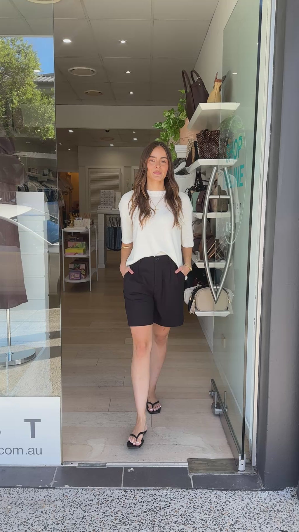 FEATHER + NOISE CARMEN SHORT- BLACK