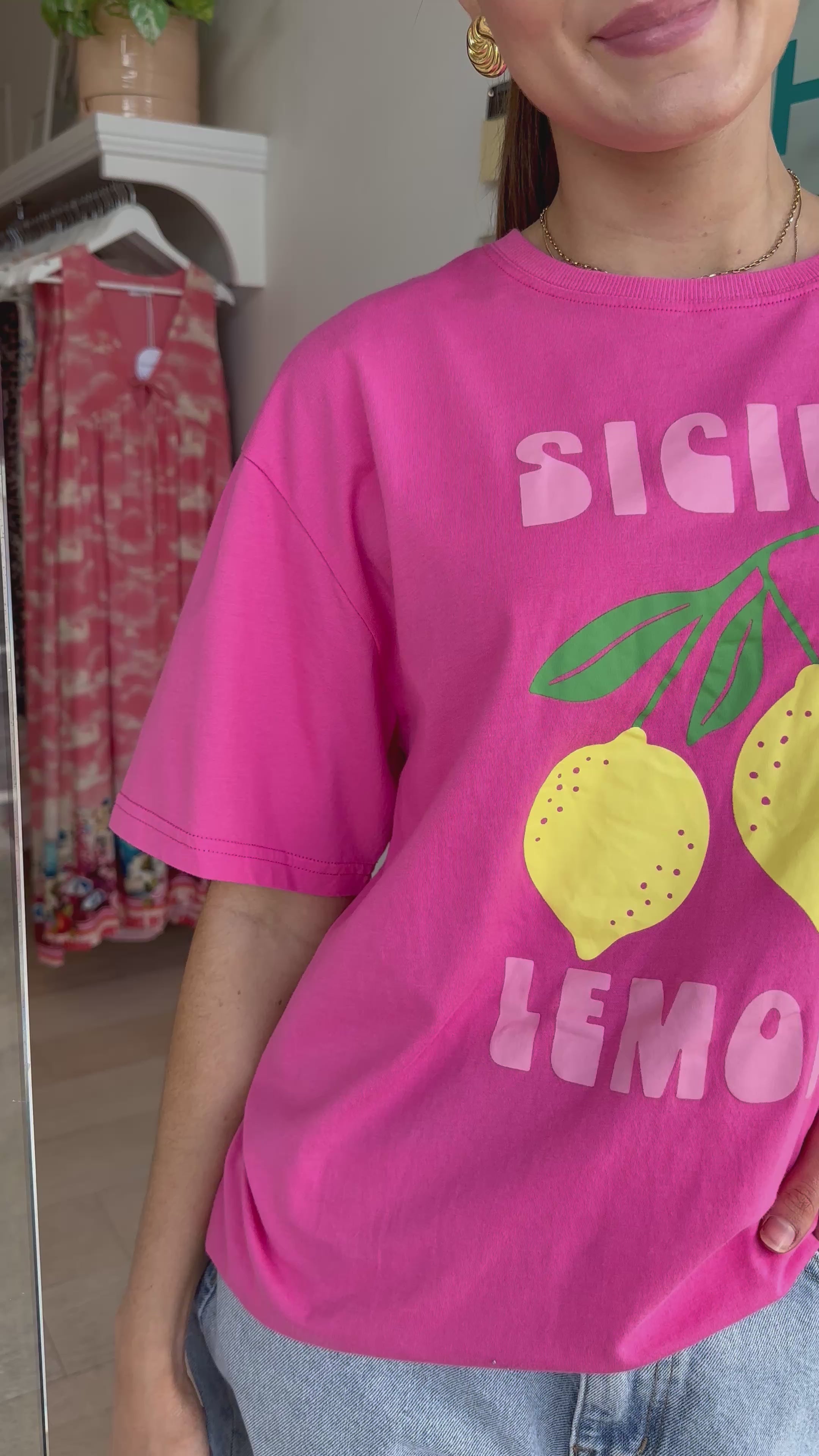 SICILY LEMON TEE - PINK