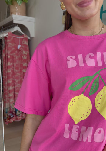 SICILY LEMON TEE - PINK