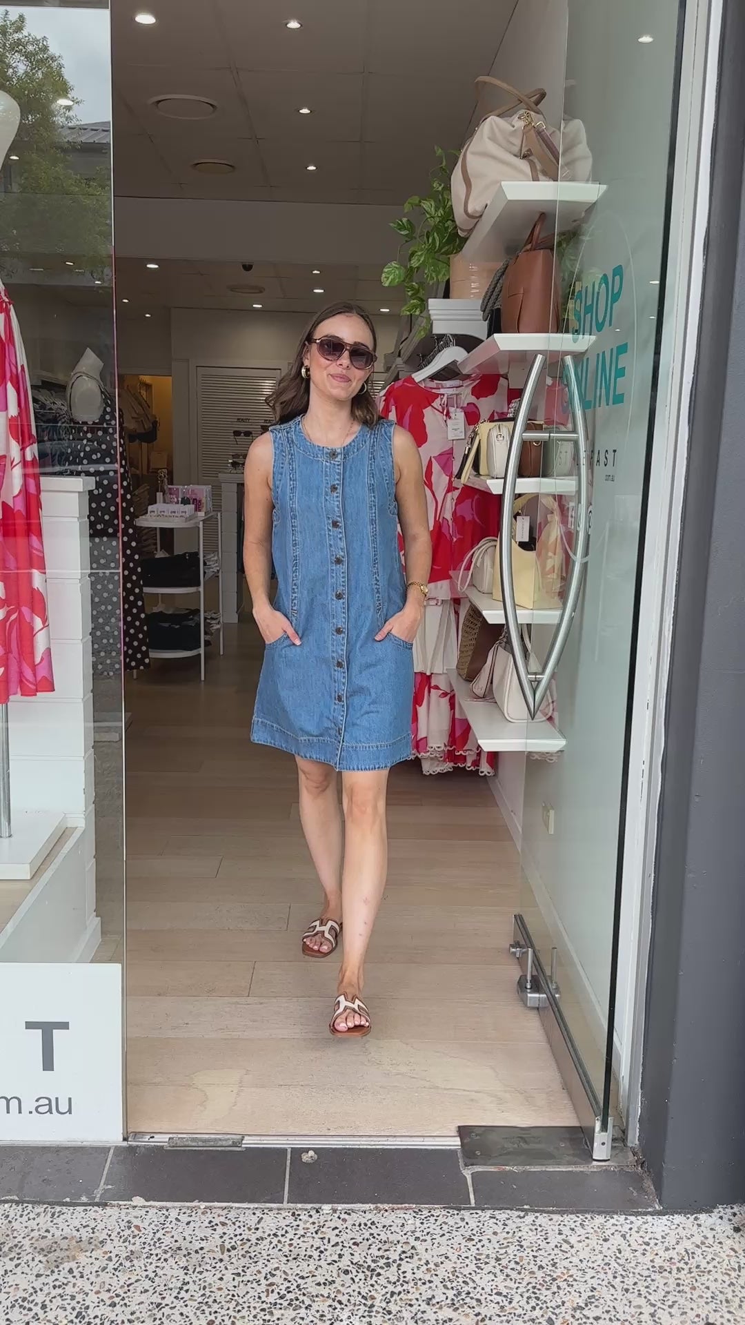 CERES LIFE SUKI SHIFT DRESS - FRESH INDIGO