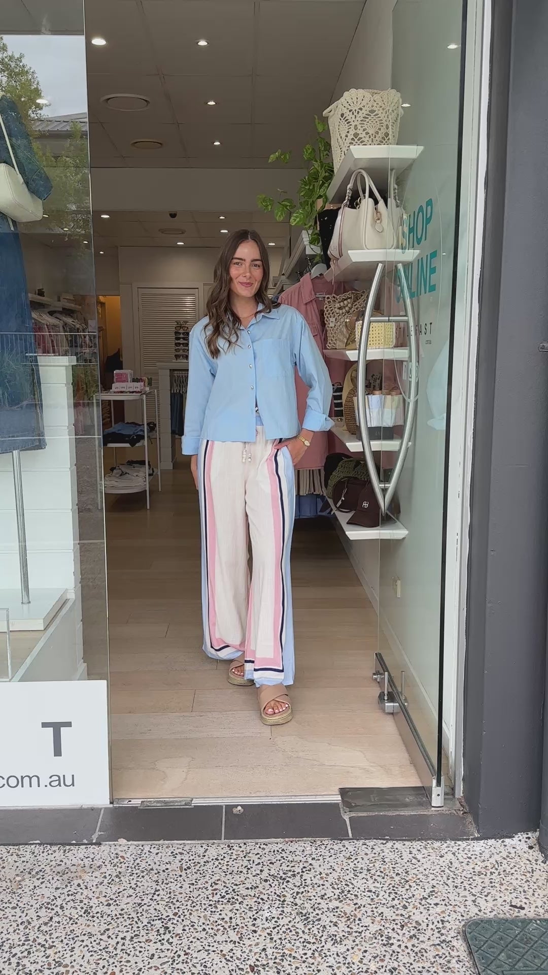 CLARABELL RELAXED PANTS - STRIPE