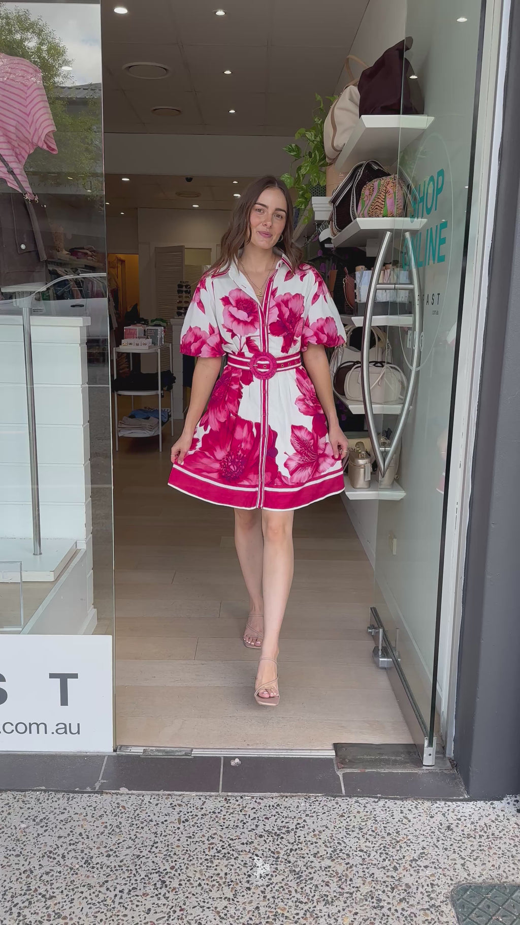 LIORA MINI DRESS - PINK FLORAL