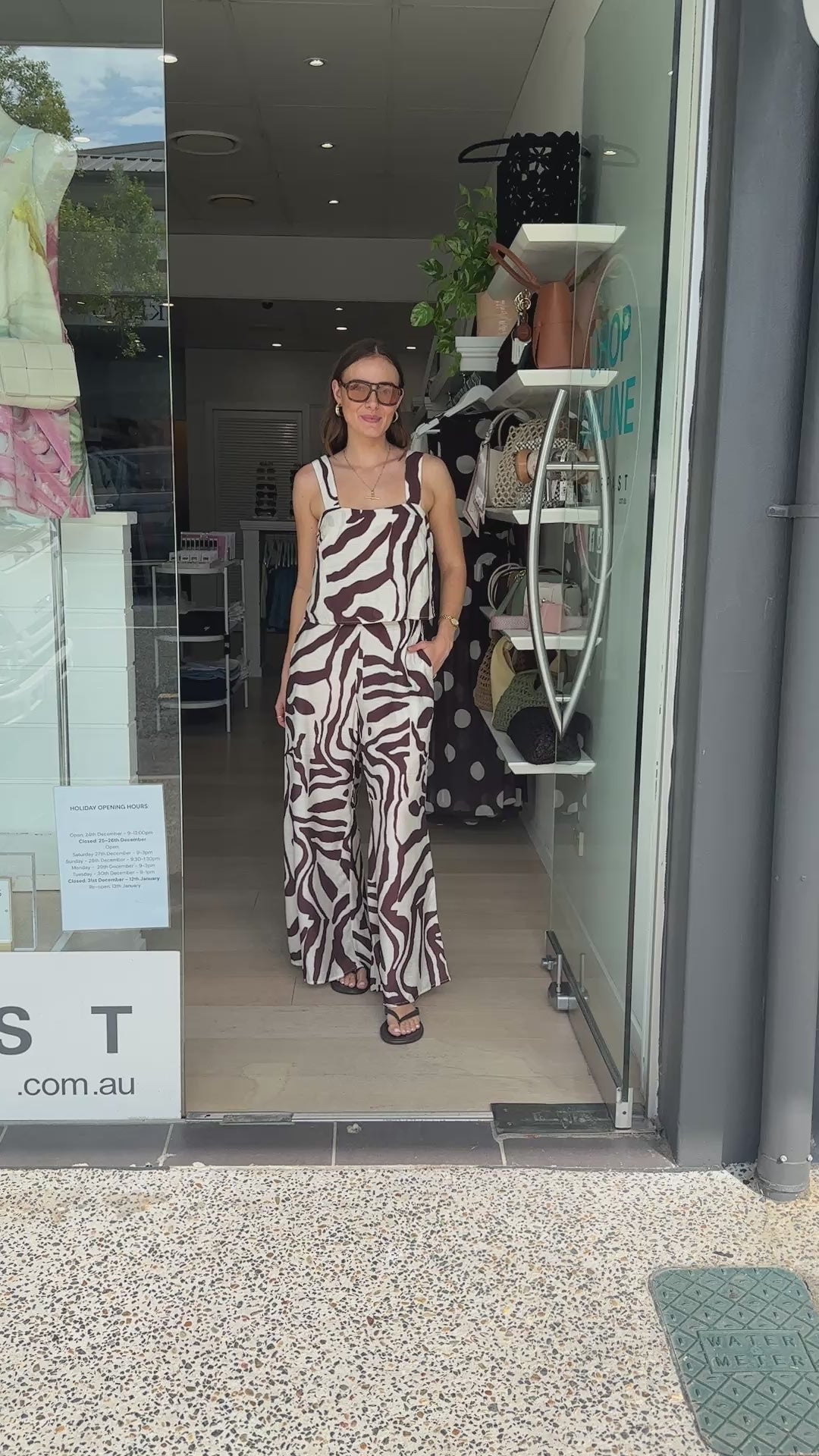 WINNIE PLAYSUIT - CHOCOLATE PRINT