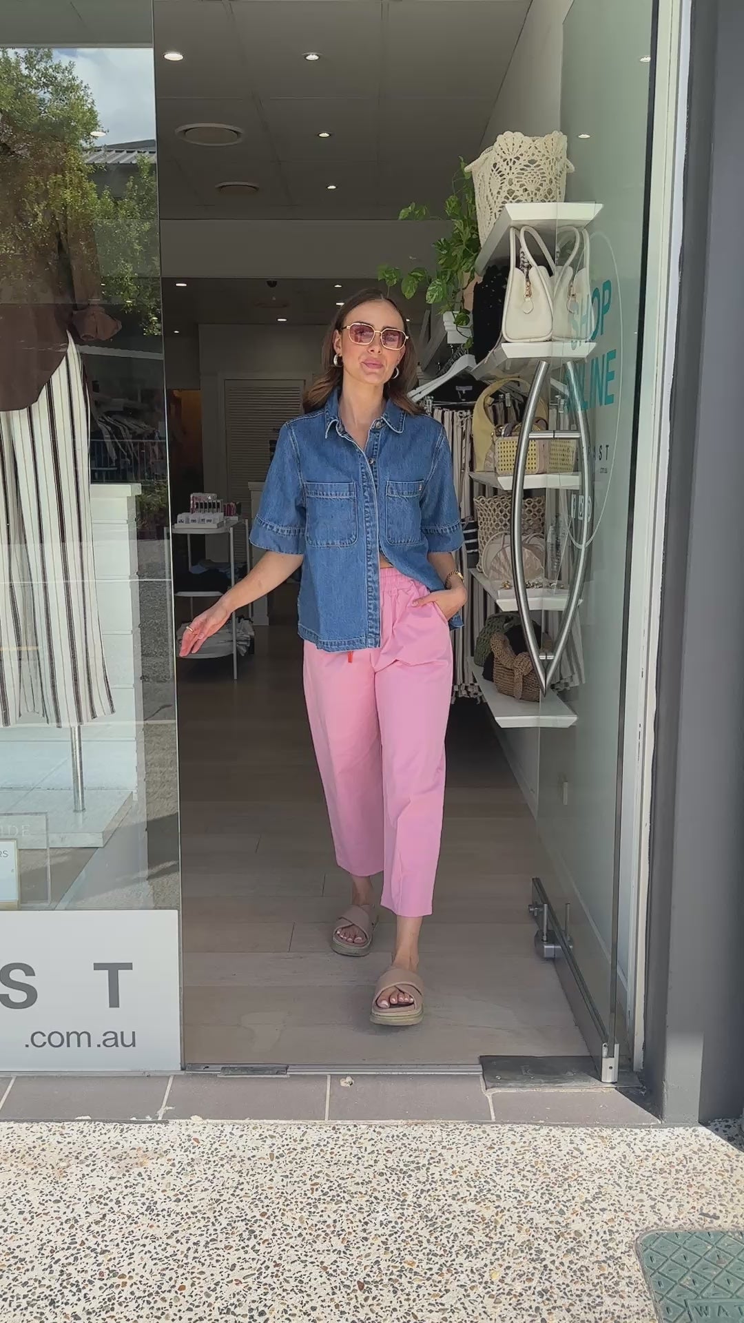 CHARLIE BARREL PANT - PINK