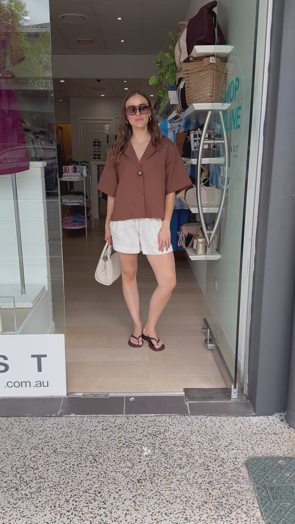 FEATHER + NOISE SYDNEY SHIRT - NUTMEG