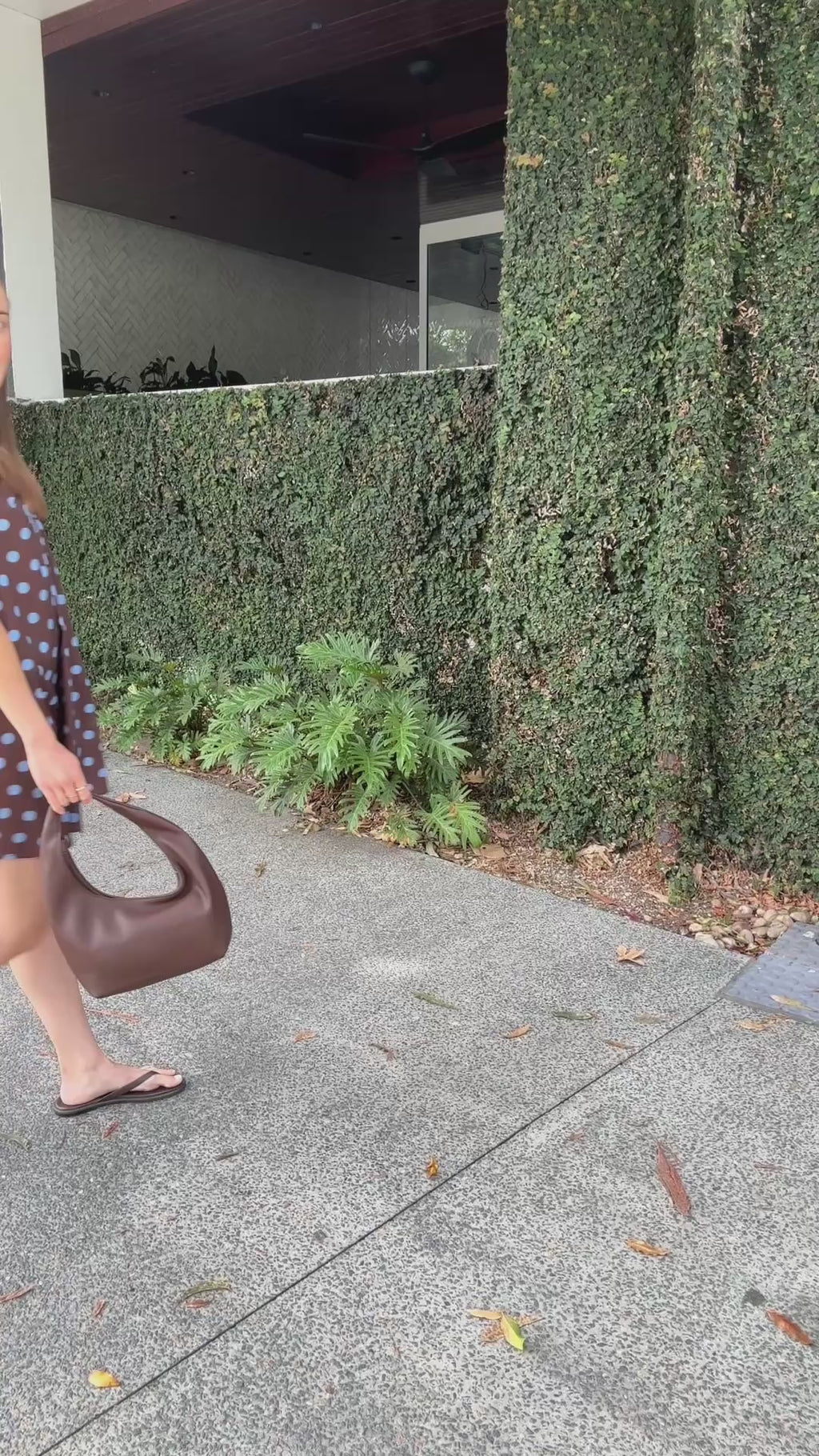 ZIVA A LINE MINI DRESS - BLUE & CHOC SPOT