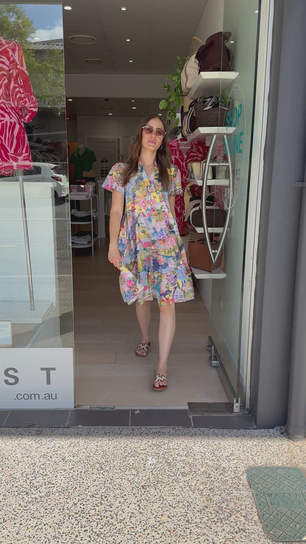 NYRA TIERED MINI DRESS - MULTI FLORAL