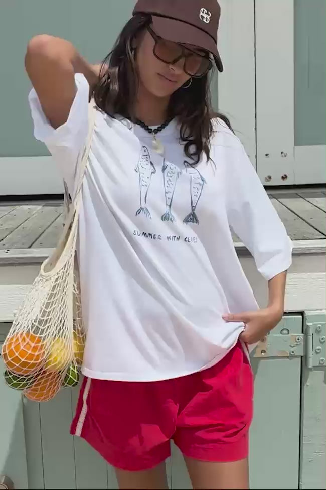 CERES LIFE COTTON MILA SHORT - HERITAGE RED