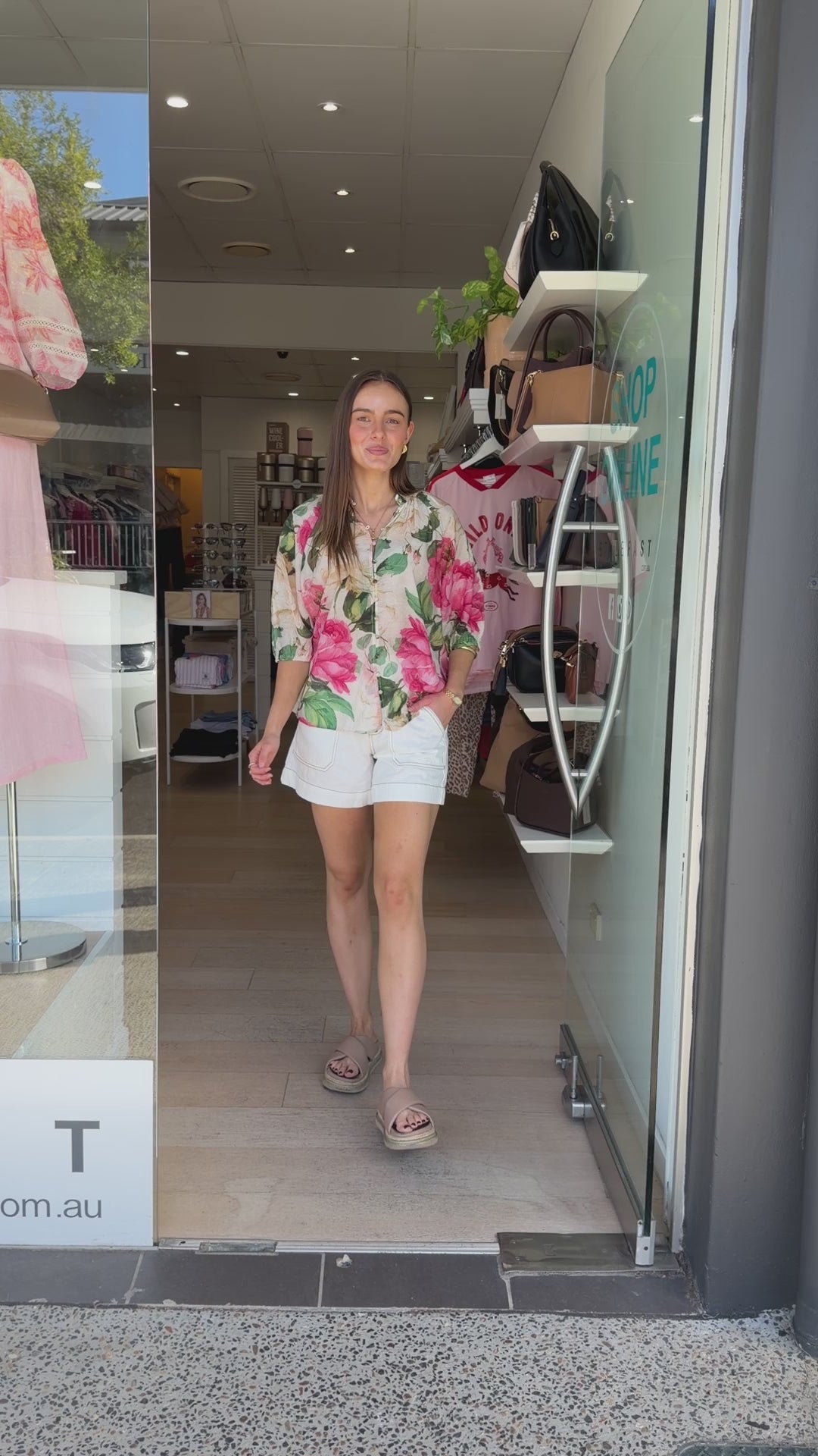 GEORGIA BLOUSE - PINK FLORAL