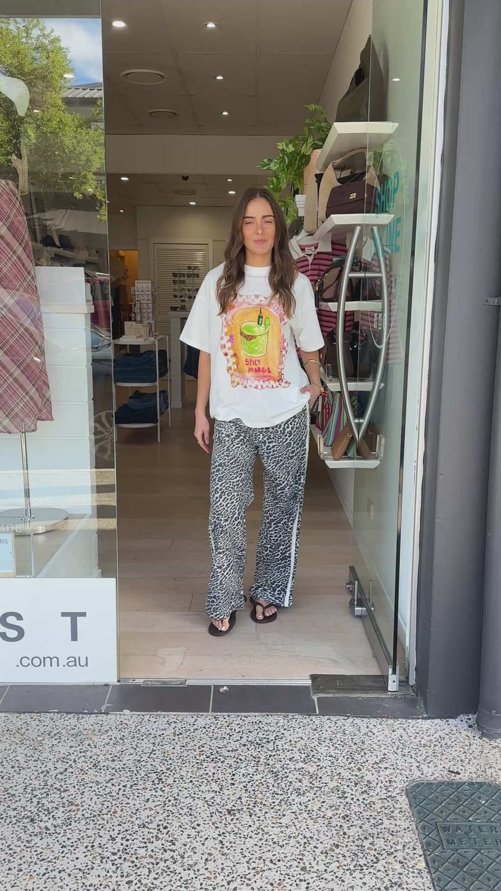 KIMMI RELAXED PANTS - LEOPARD