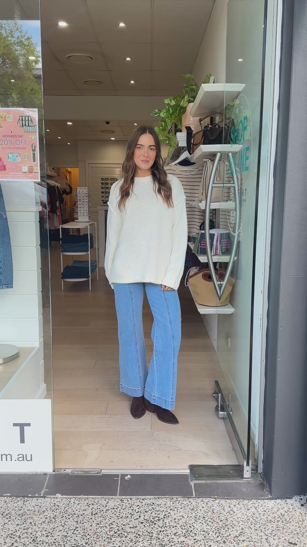 CLARA RELAXED COTTON KNIT - IVORY