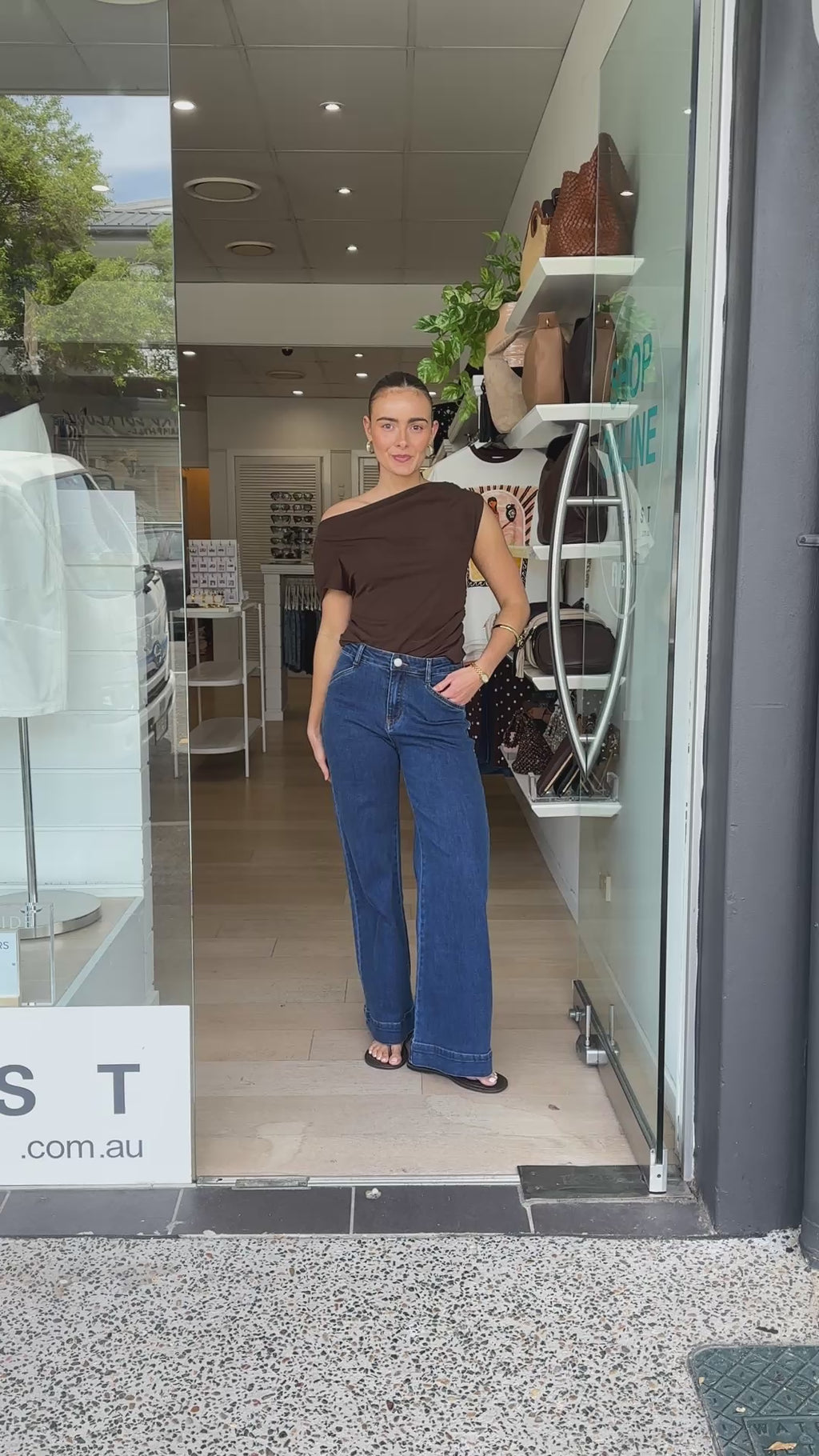 CASPER WIDE LEG JEANS - DARK INDIGO