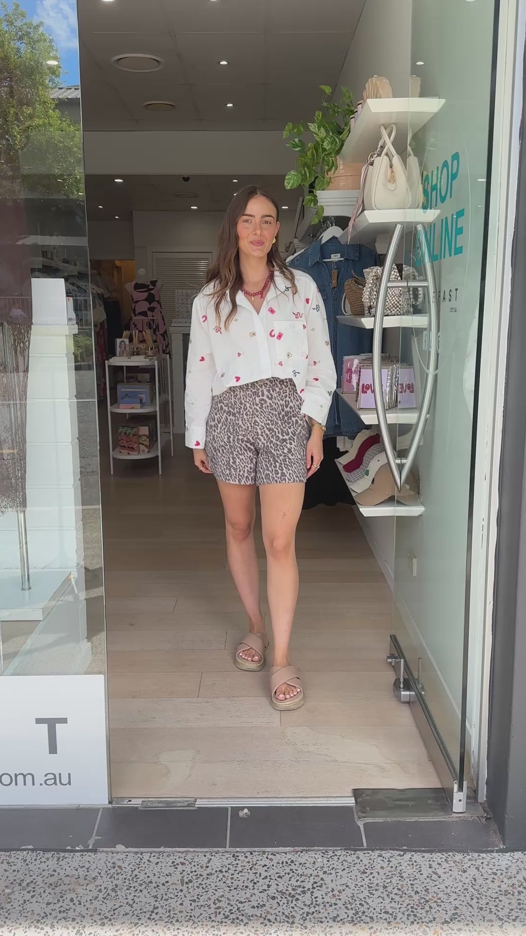 WILD HEART SHIRT - WHITE EMBROIDERY