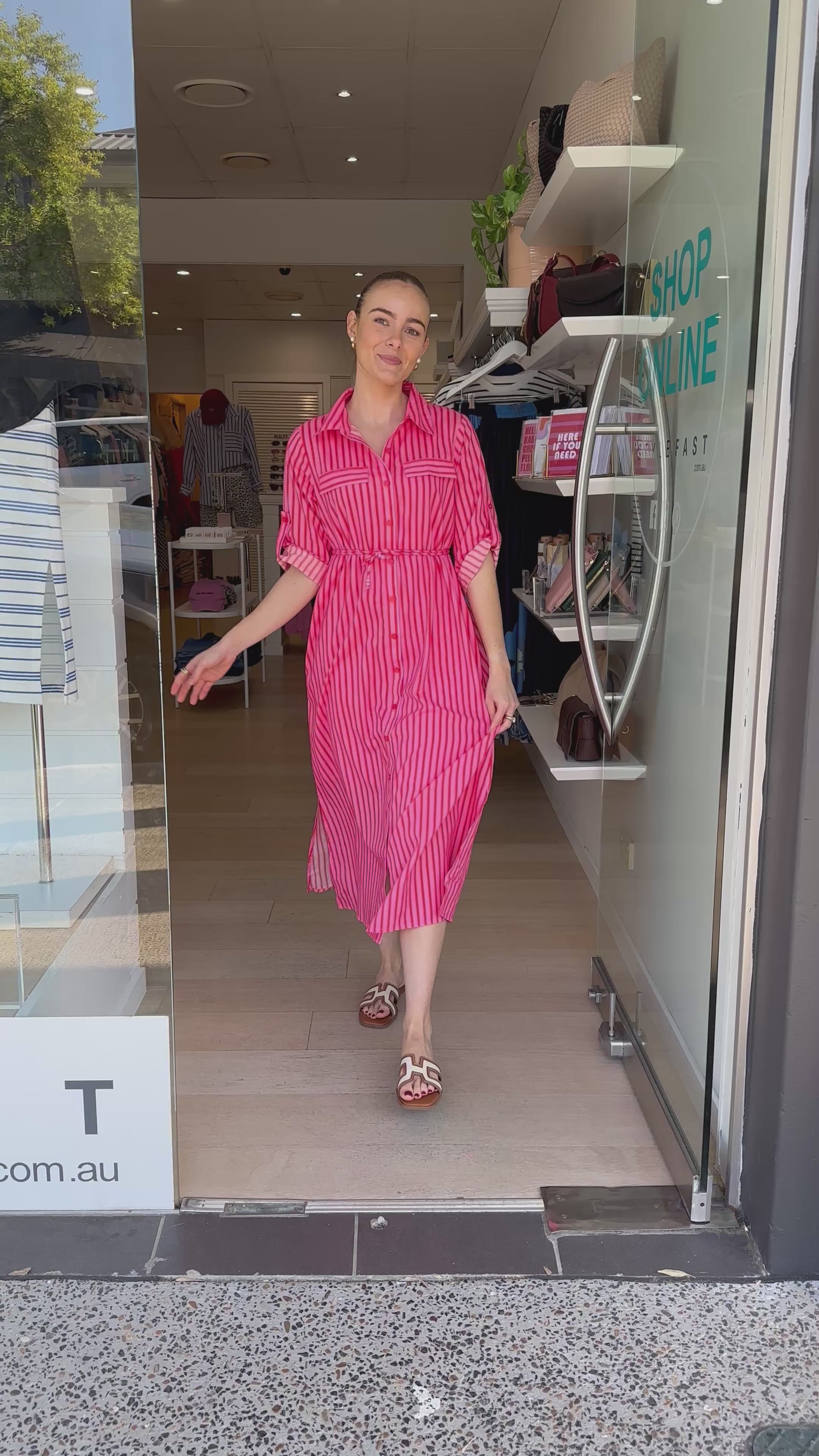 EDEN COTTON SHIRTDRESS - SAACHI PRINT