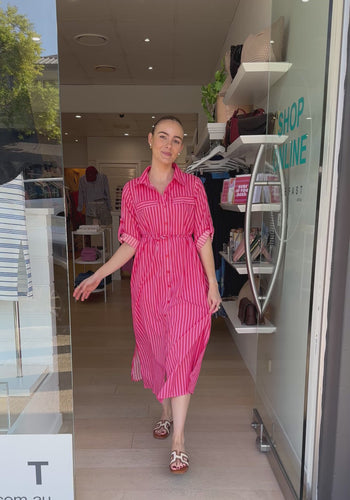 EDEN COTTON SHIRTDRESS - SAACHI PRINT