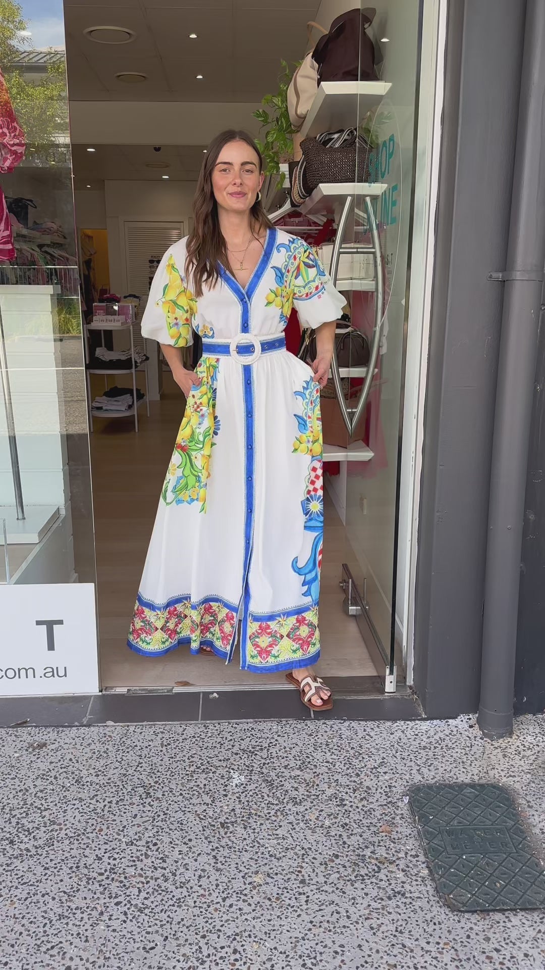 ZADIE MAXI DRESS - WHITE FLORAL