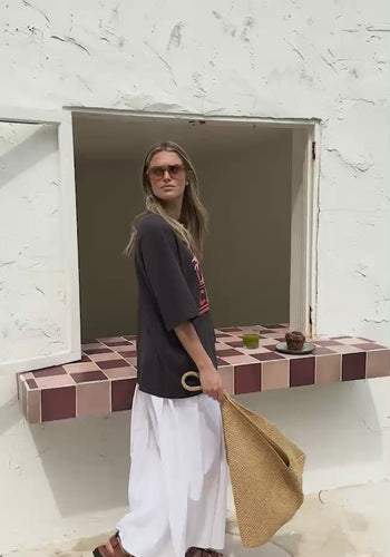 CERES LIFE LIV OVERSIZED TEE - SUNSET PALMS