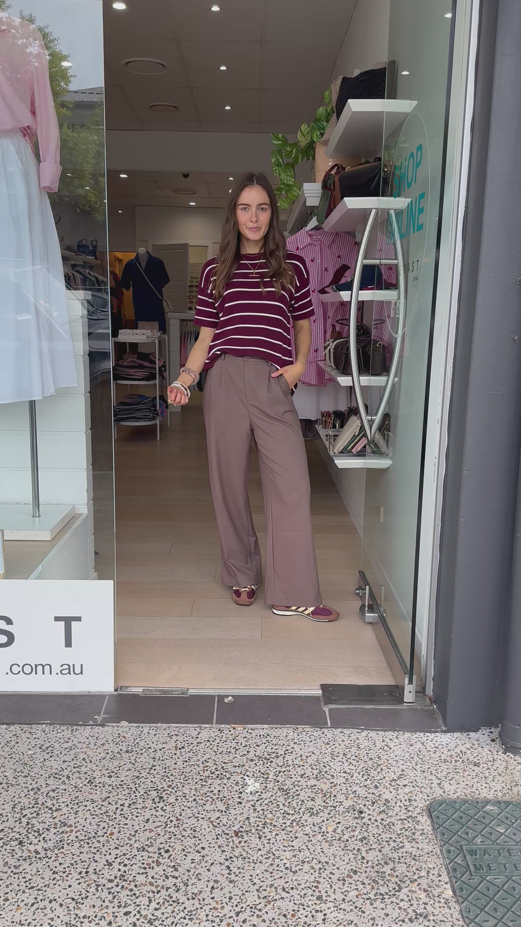 FEATHER + NOISE CARMEN PANT - CHOCOLATE