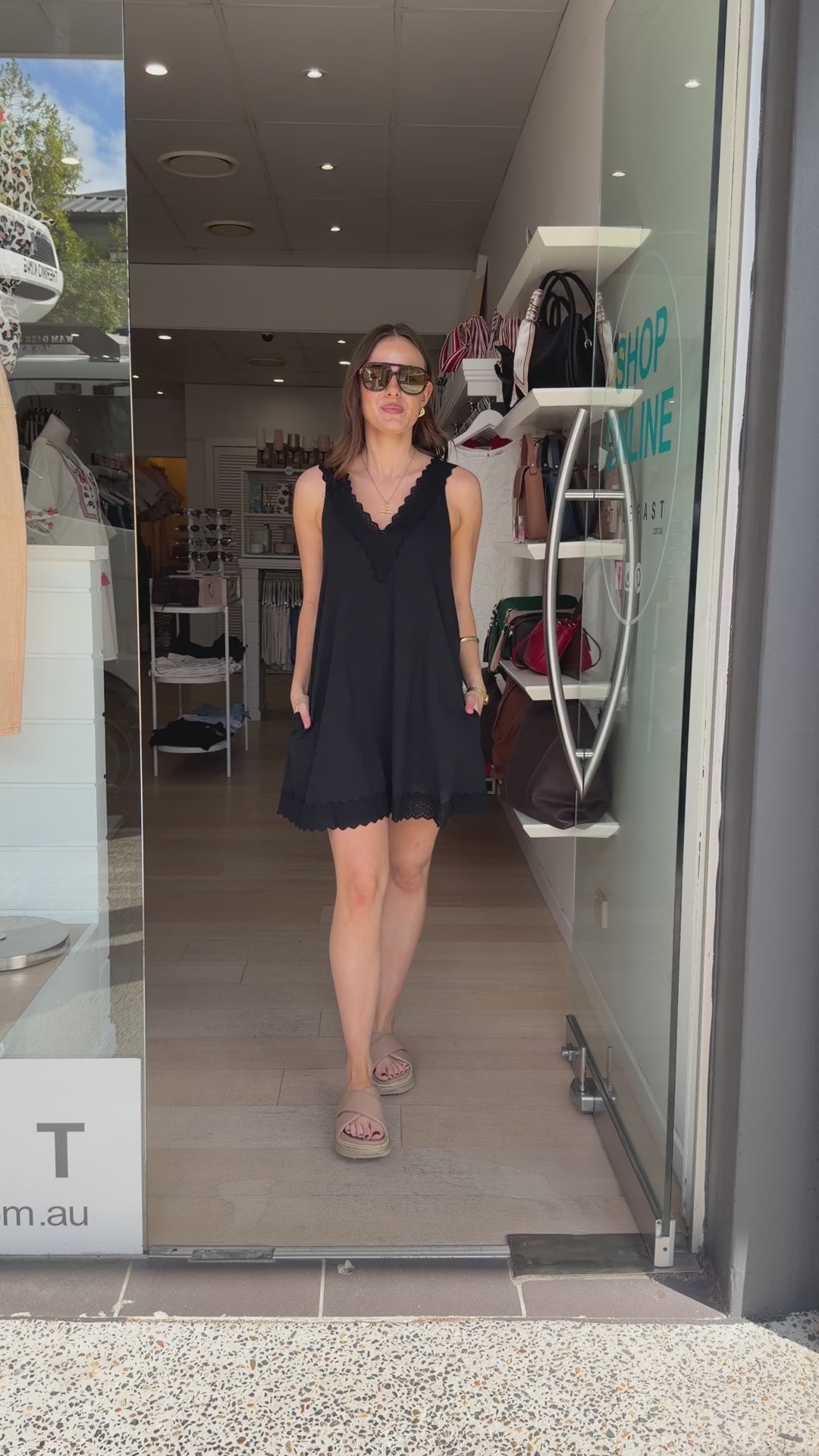 AMARA MINI DRESS - BLACK