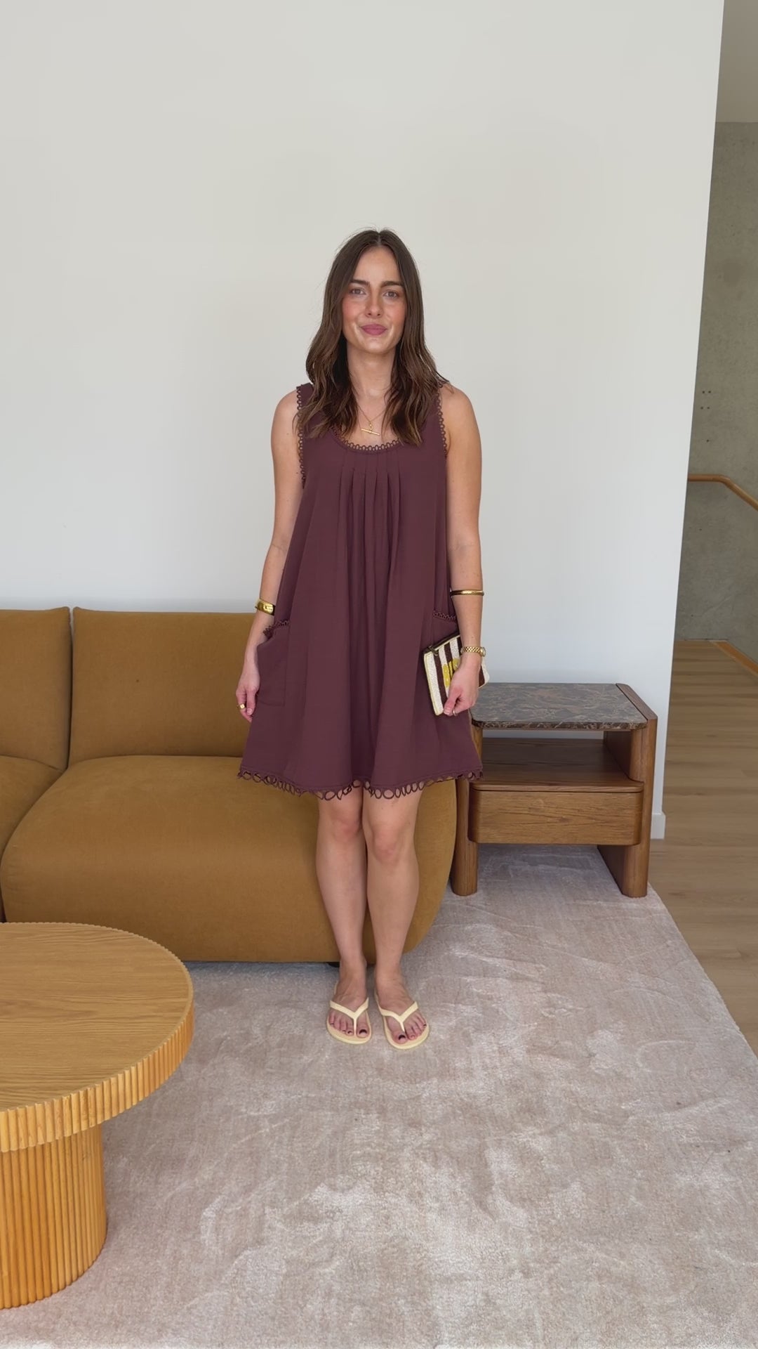 MARLOWE MINI DRESS - CHOCOLATE