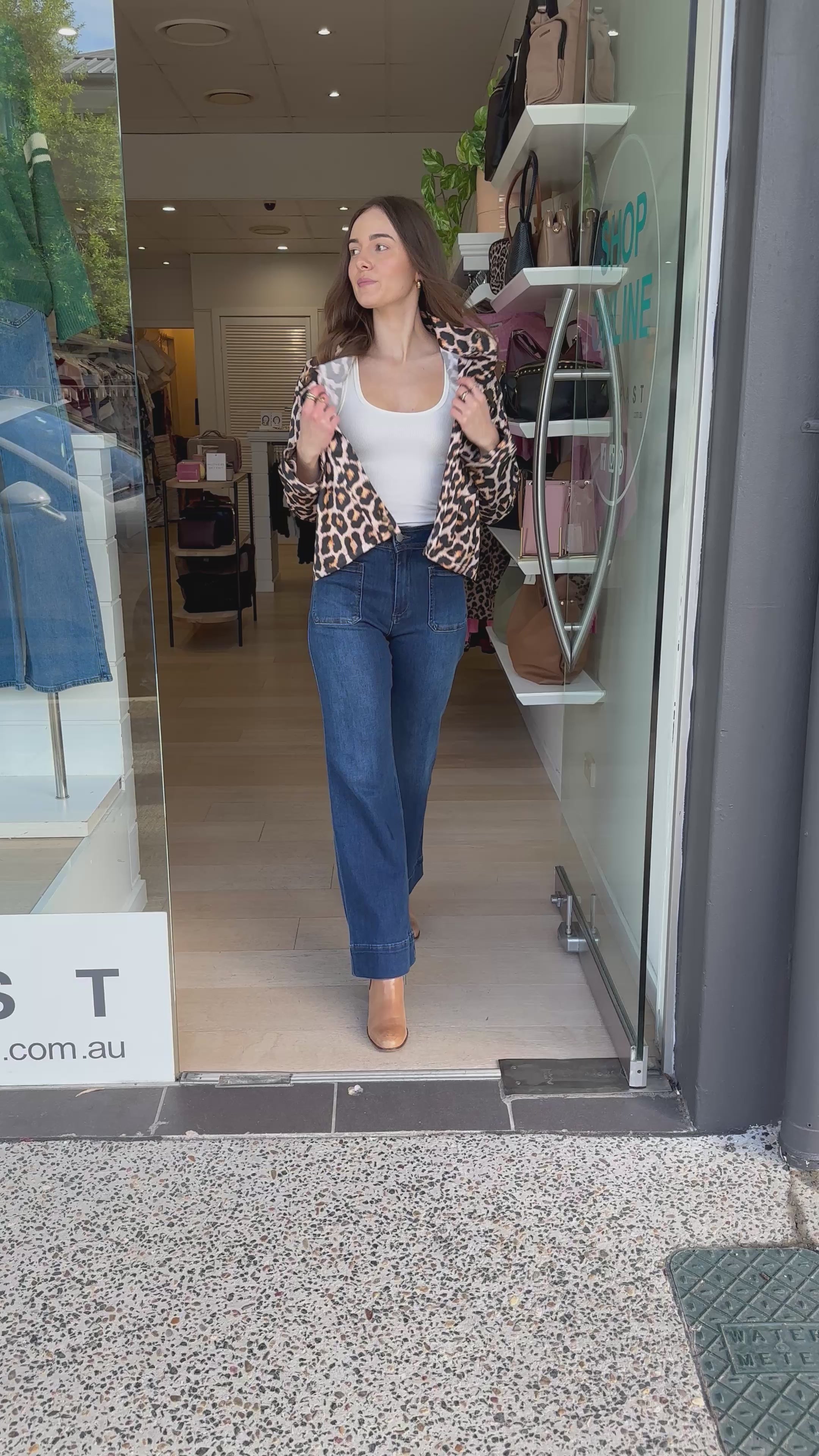RUBYYAYA LONDOLOZI JACKET - LEOPARD