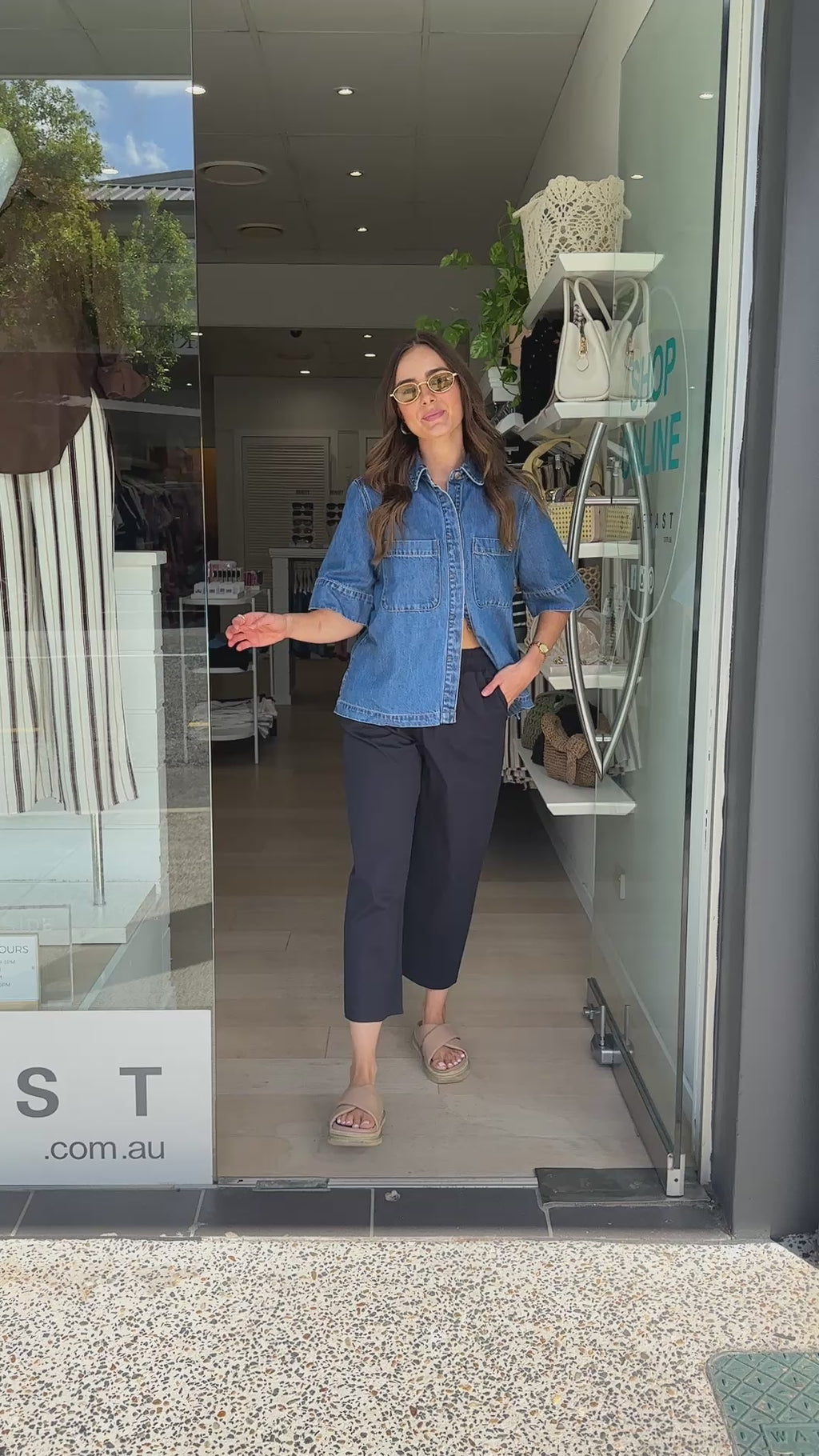 CHARLIE BARREL PANT - NAVY