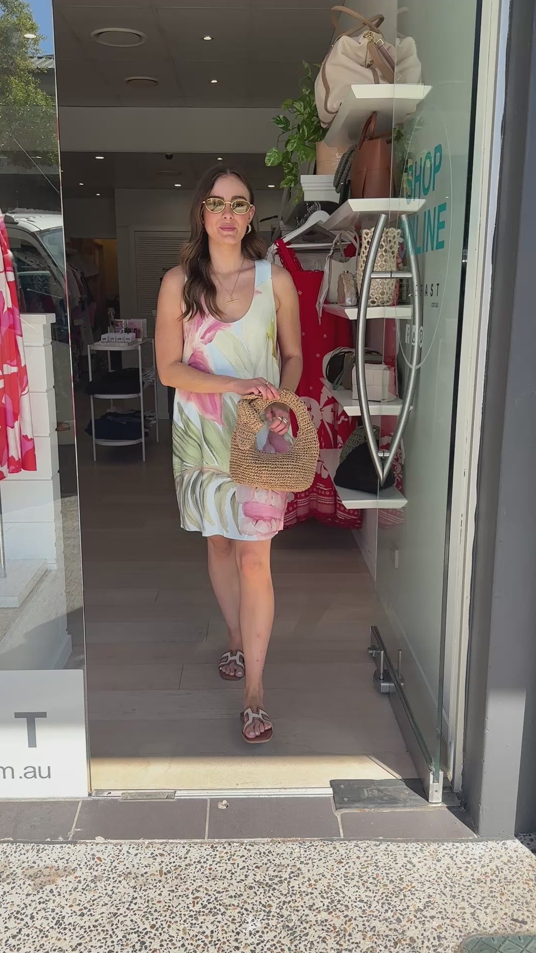 LIORA SHIFT DRESS - PASTEL FLORAL