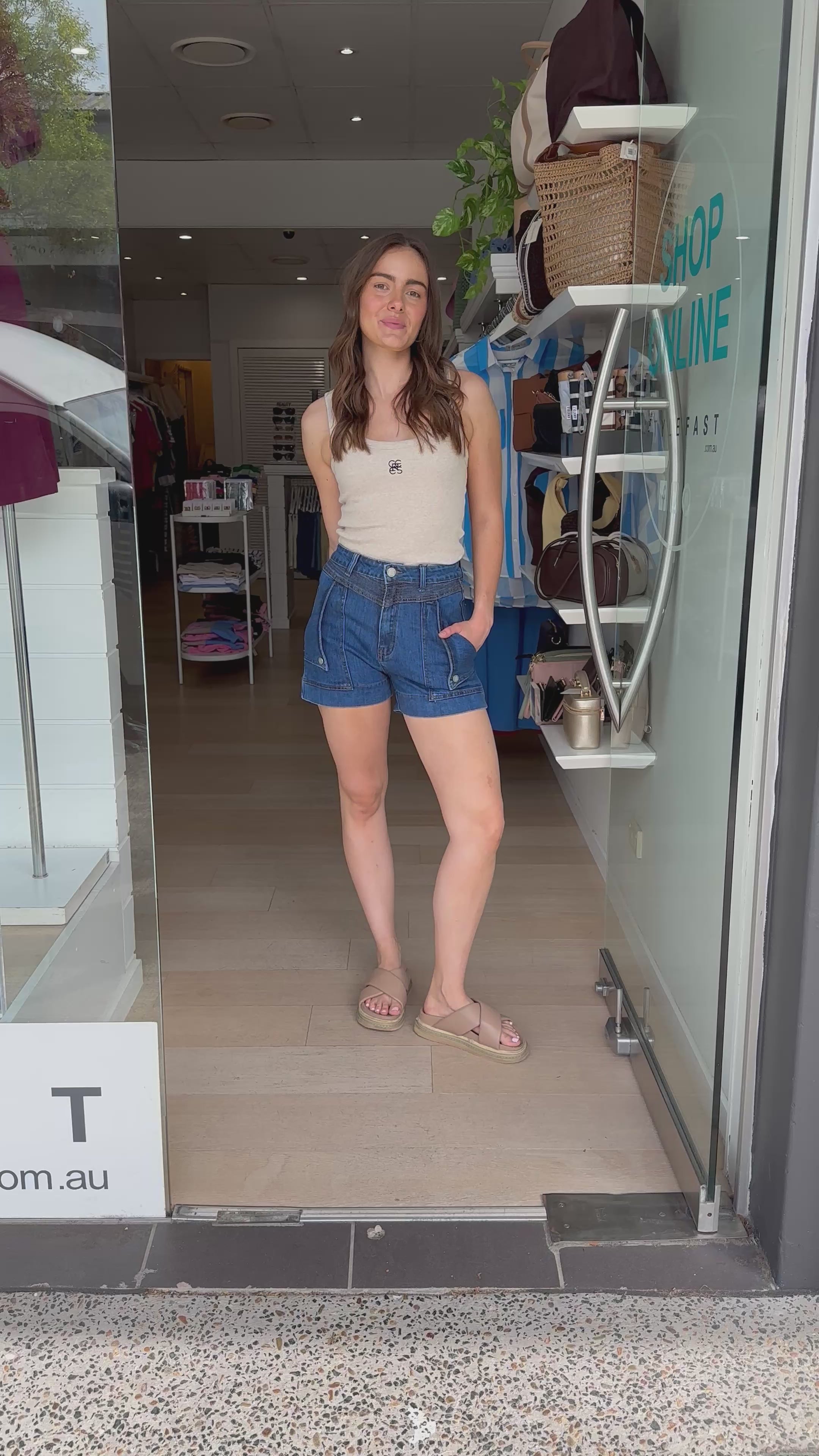 KENNEDY DENIM SHORT - DARK BLUE