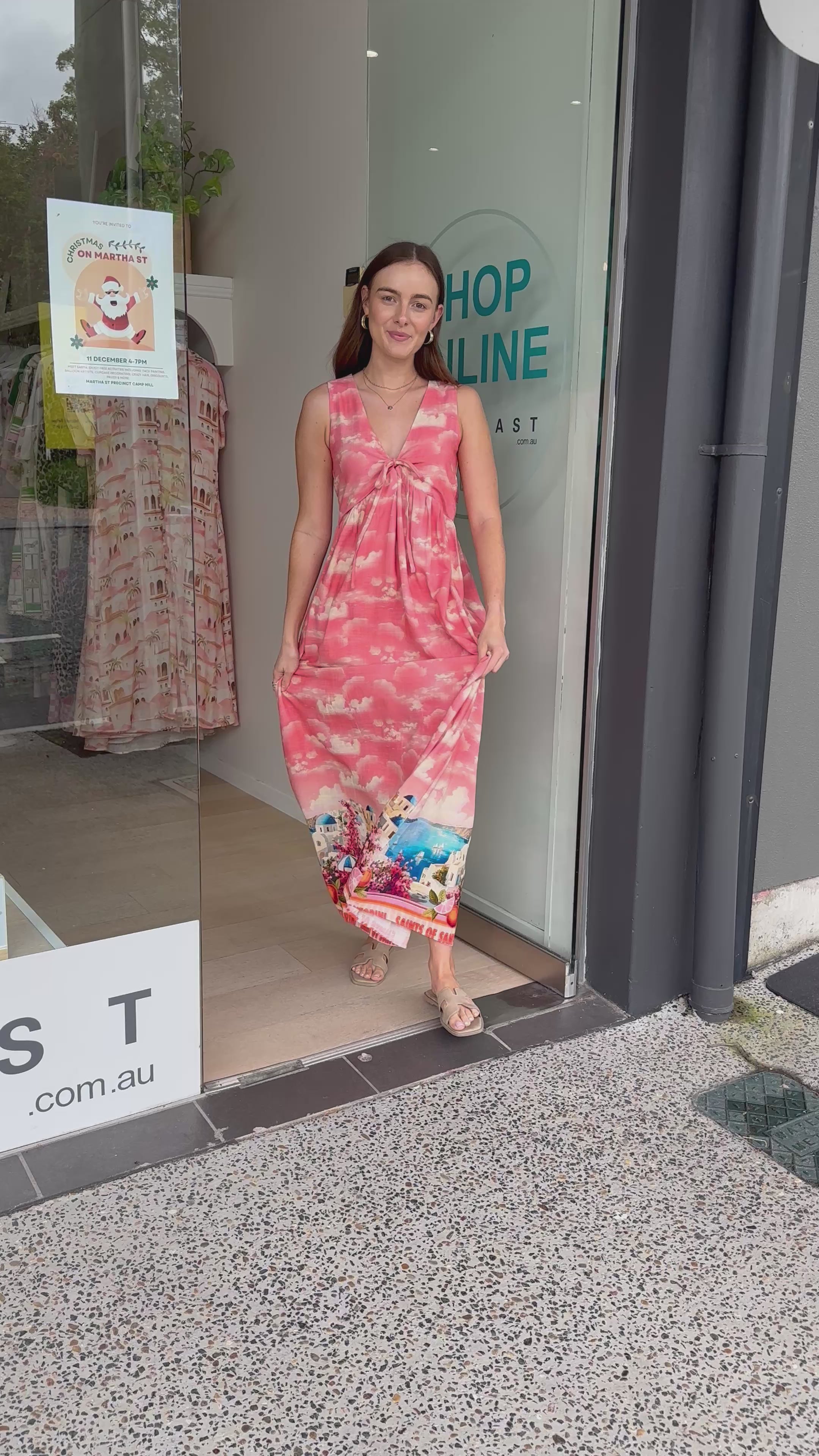 MAEVE MAXI DRESS - SANTORINI PRINT