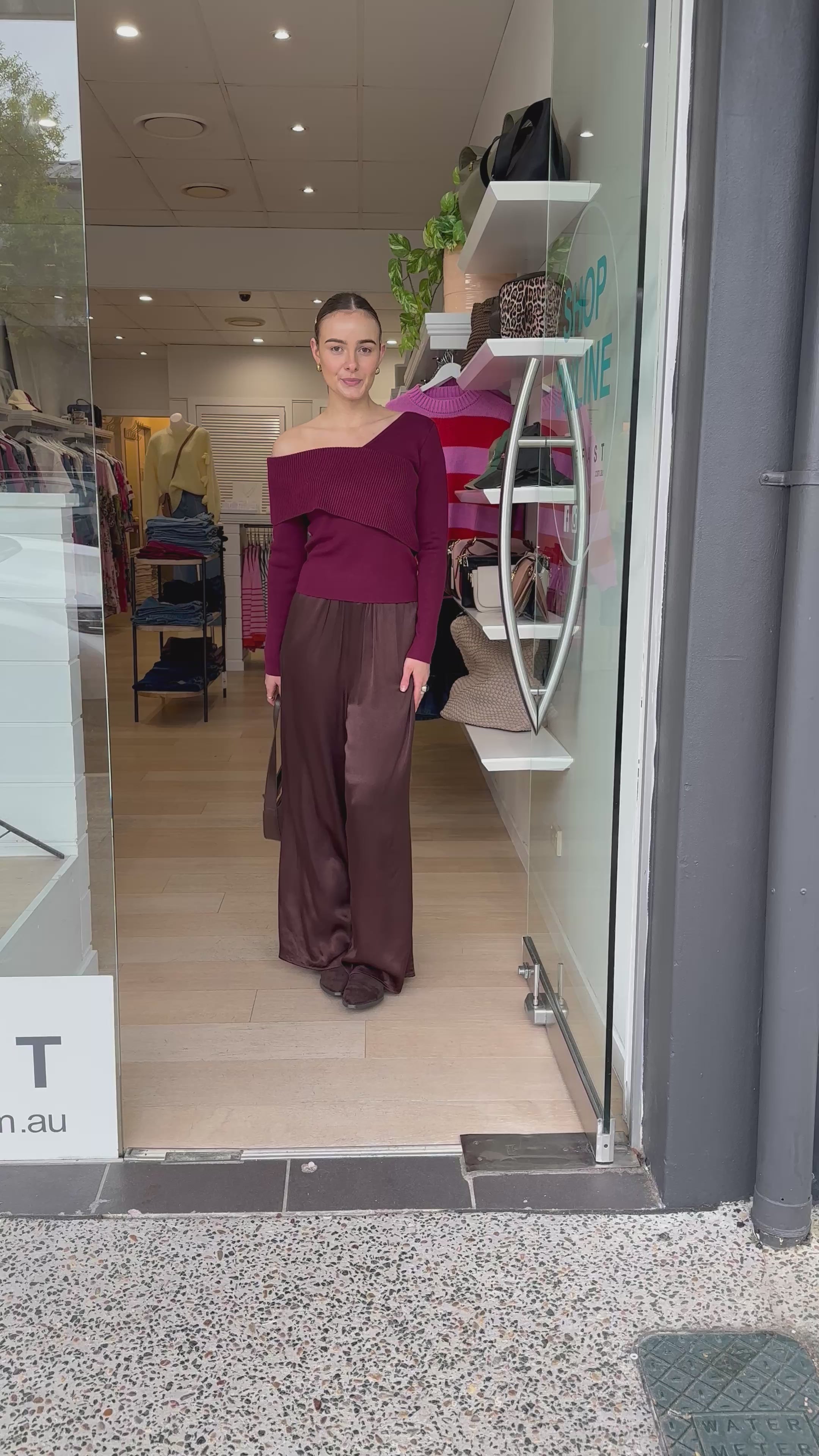 ZURI RELAXED PANTS - CHOCOLATE