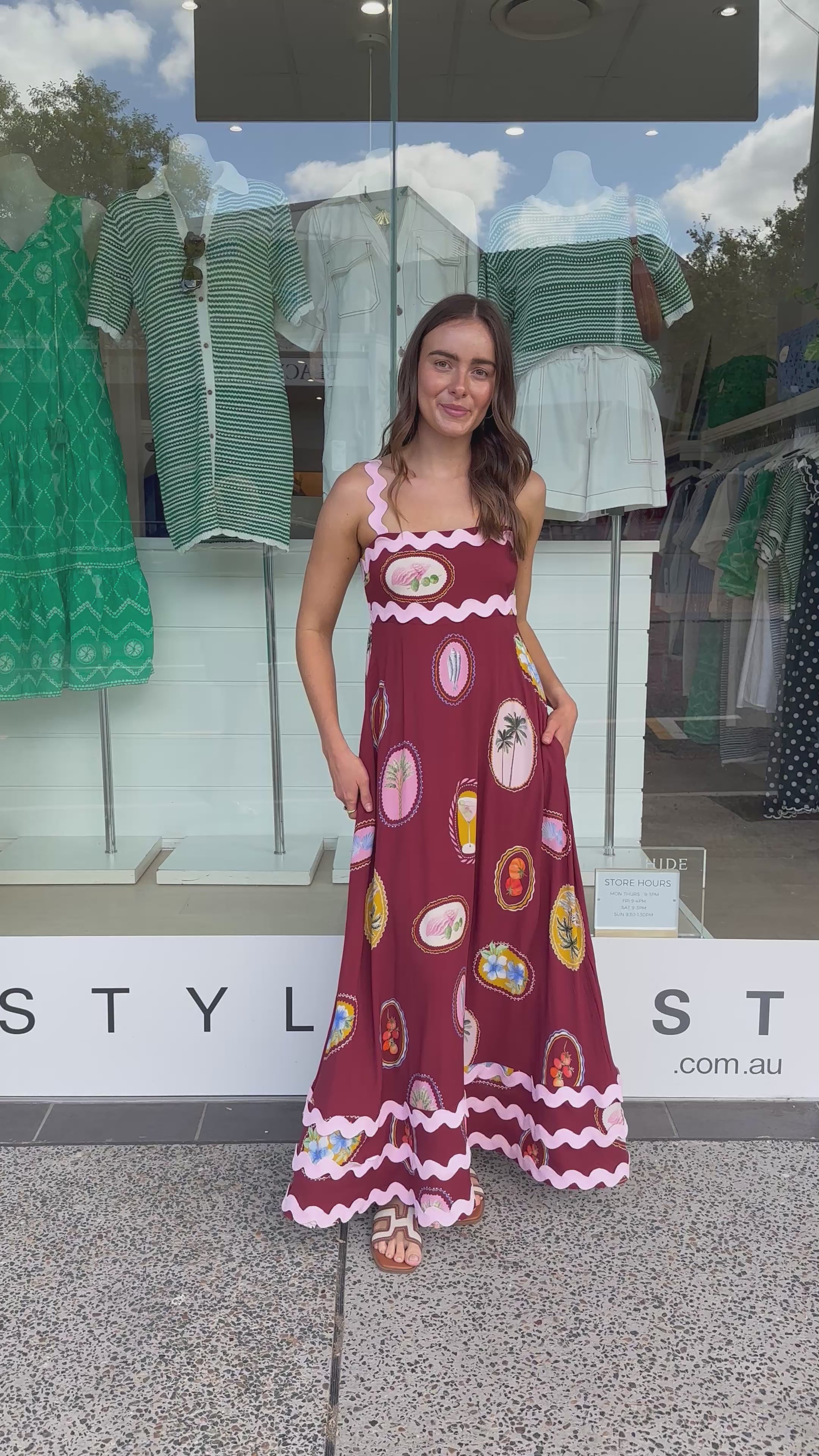 SHARNI MAXI DRESS - VACAY PRINT