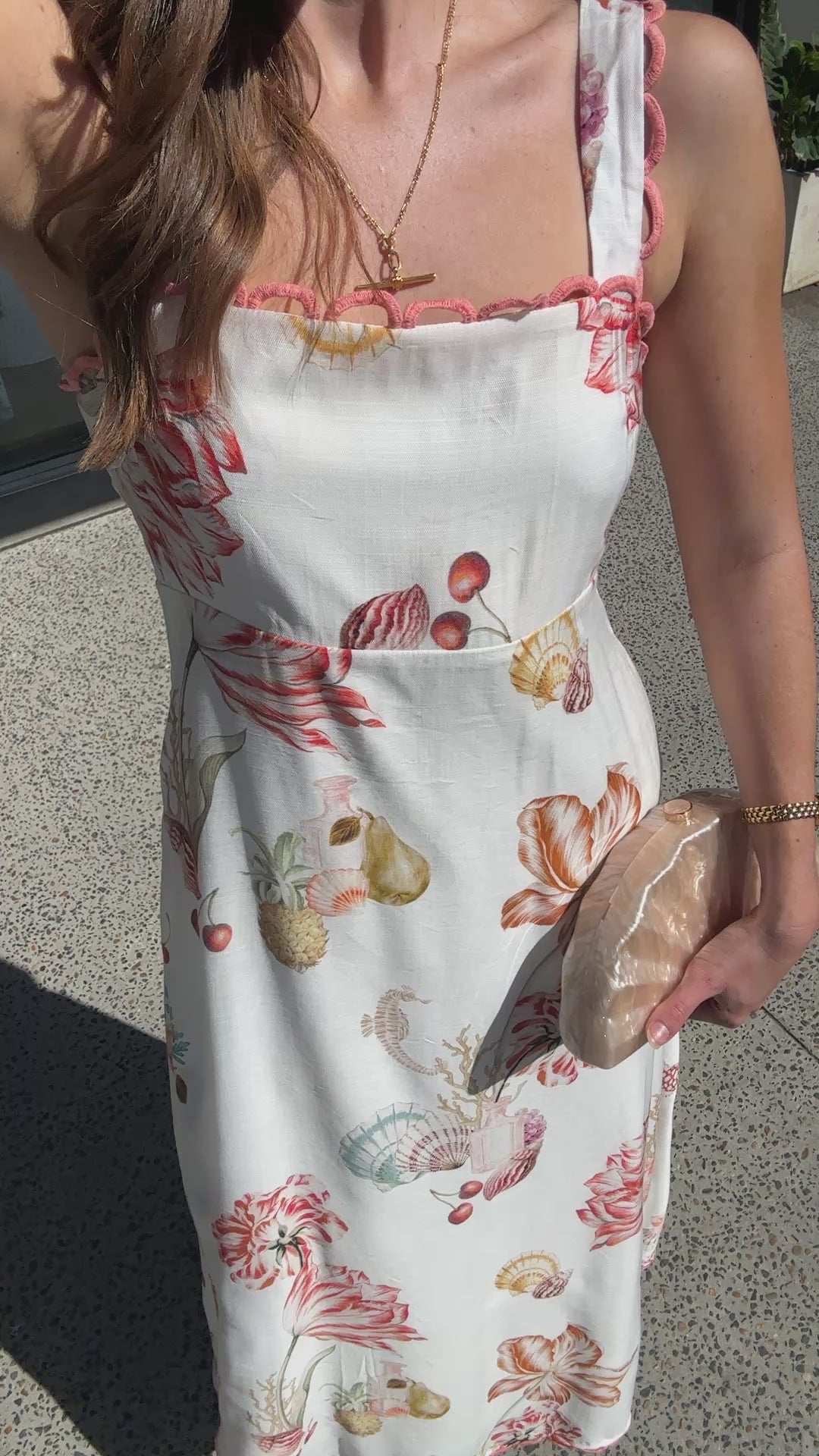 WREN MAXI DRESS - SHELL PRINT