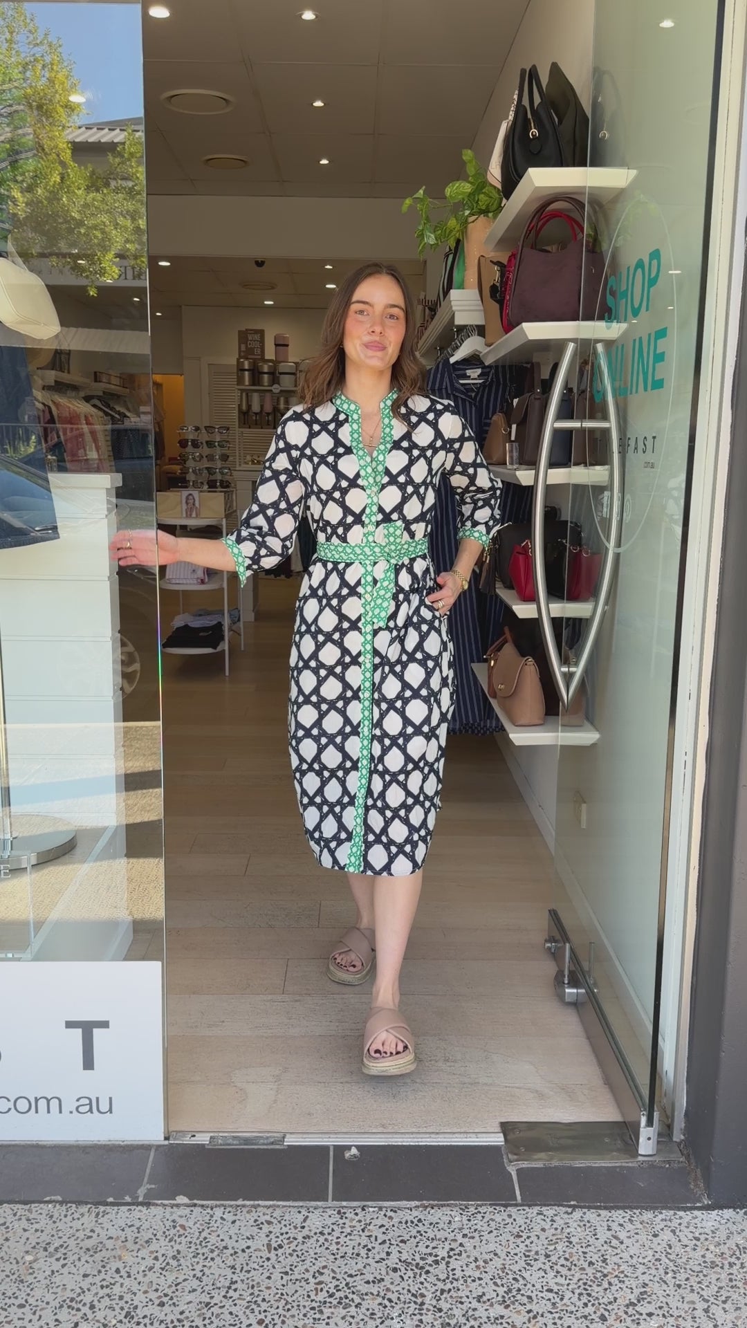 ELYSE DRESS - BLUE PRINT
