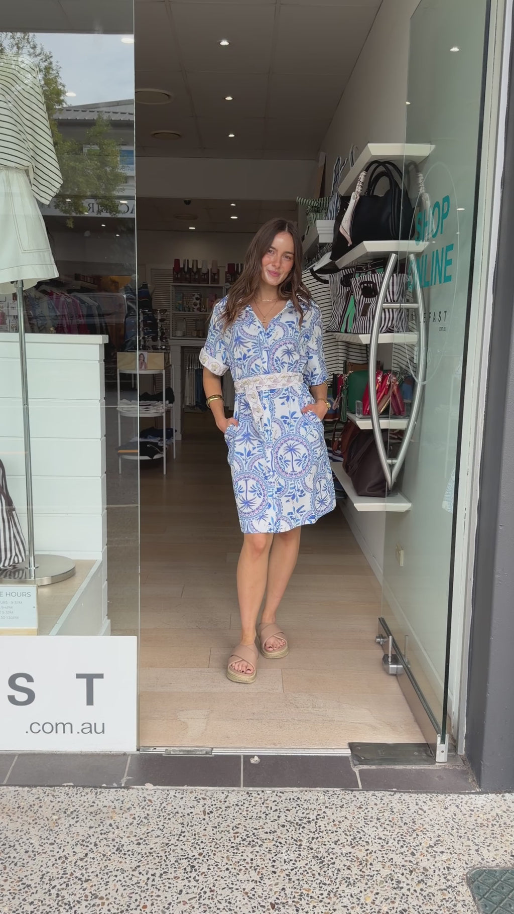 ADELE MINI DRESS - ISLAND ESCAPE PRINT
