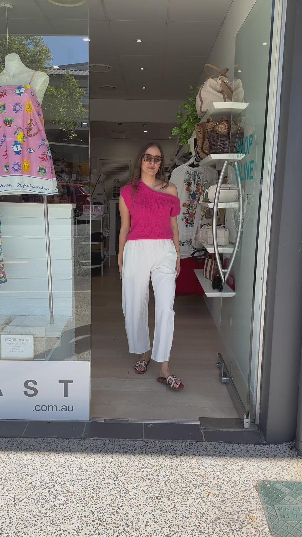 FEATHER + NOISE ELENOR BARREL PANT - WHITE