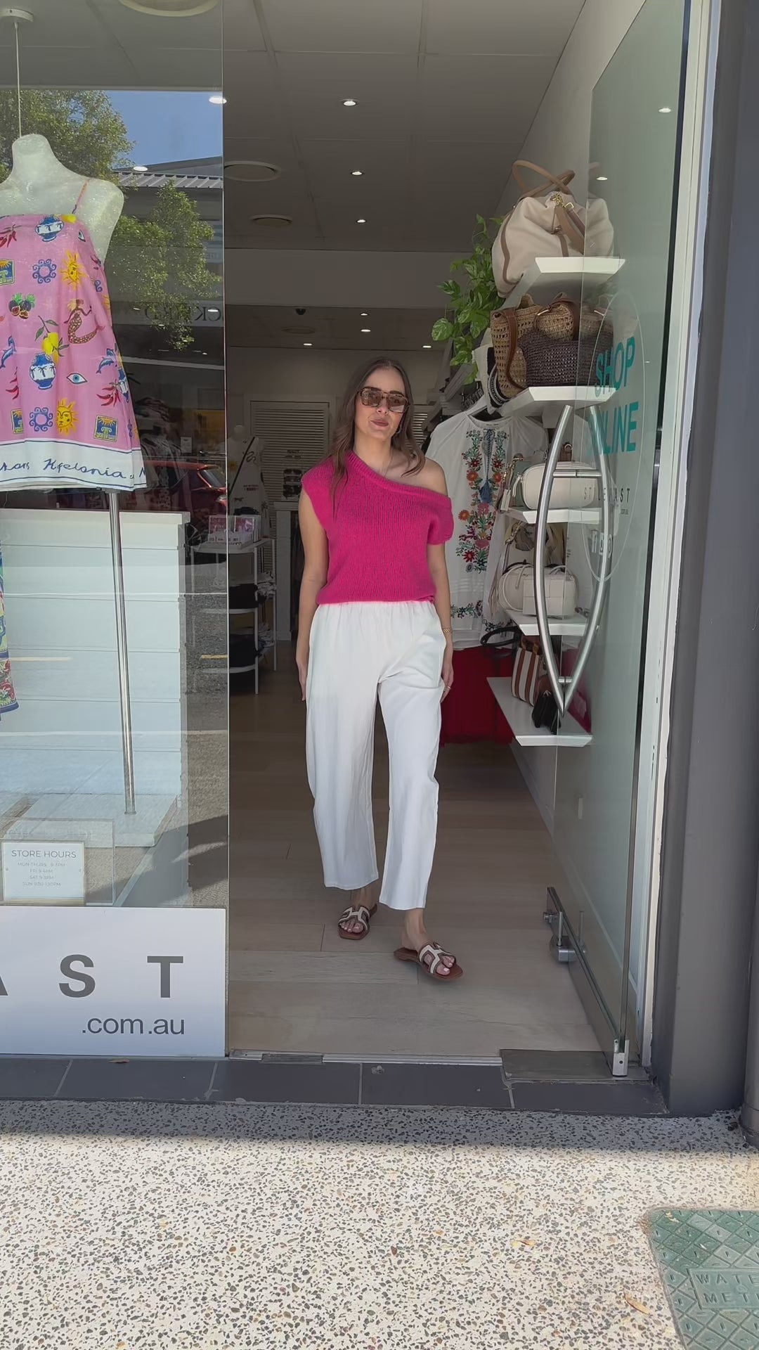 FEATHER + NOISE ELENOR BARREL PANT - WHITE