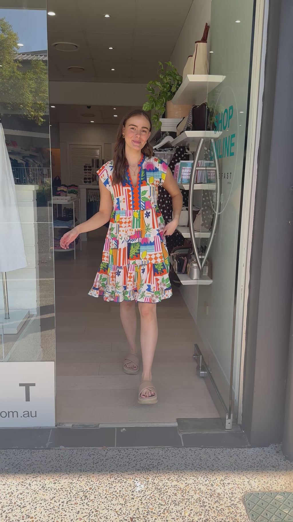 LULALIFE LYRA TIERED MINI DRESS - MULTI