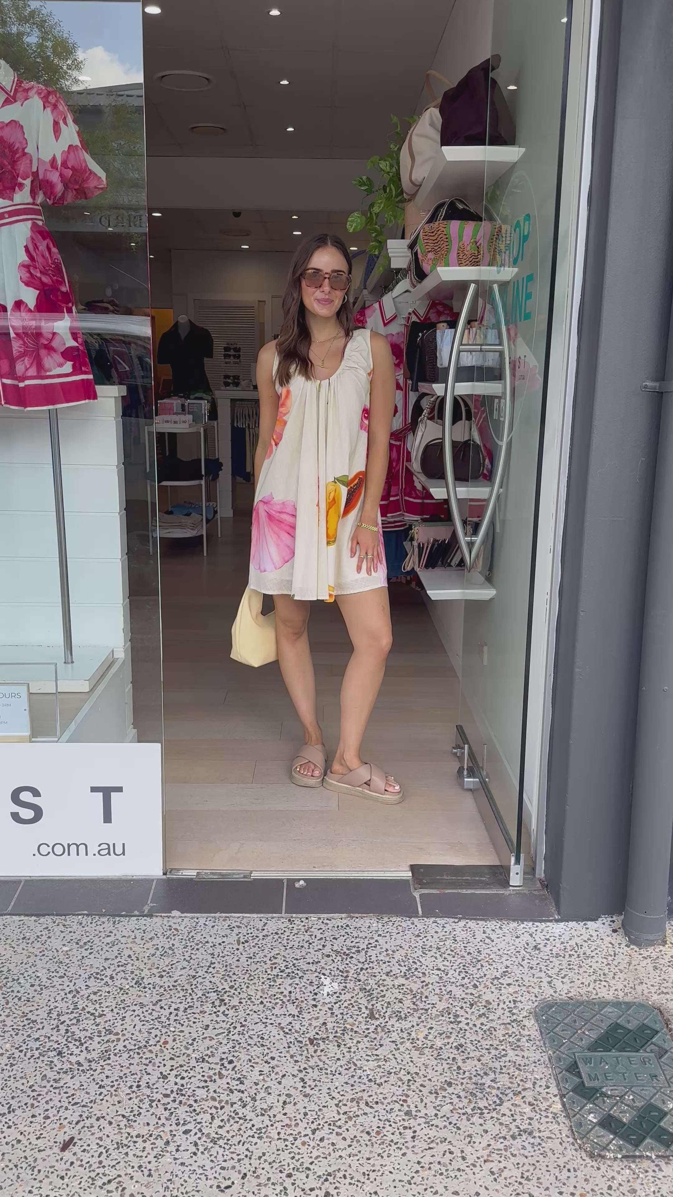 BY FRANKIE MERMAID ISLAND MINI DRESS - SUMMER PRINT