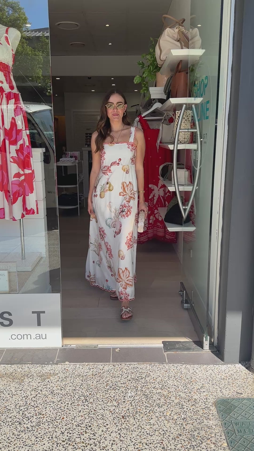 WREN MAXI DRESS - SHELL PRINT