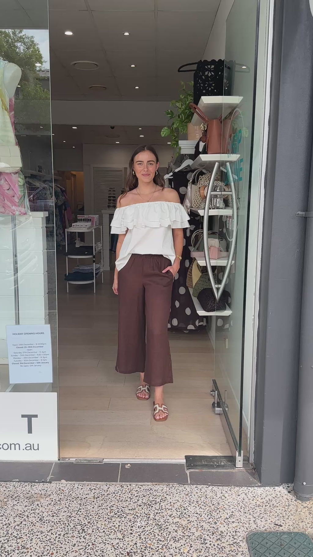 ADORNE FABLE CULOTTE PANT - CHOCOLATE