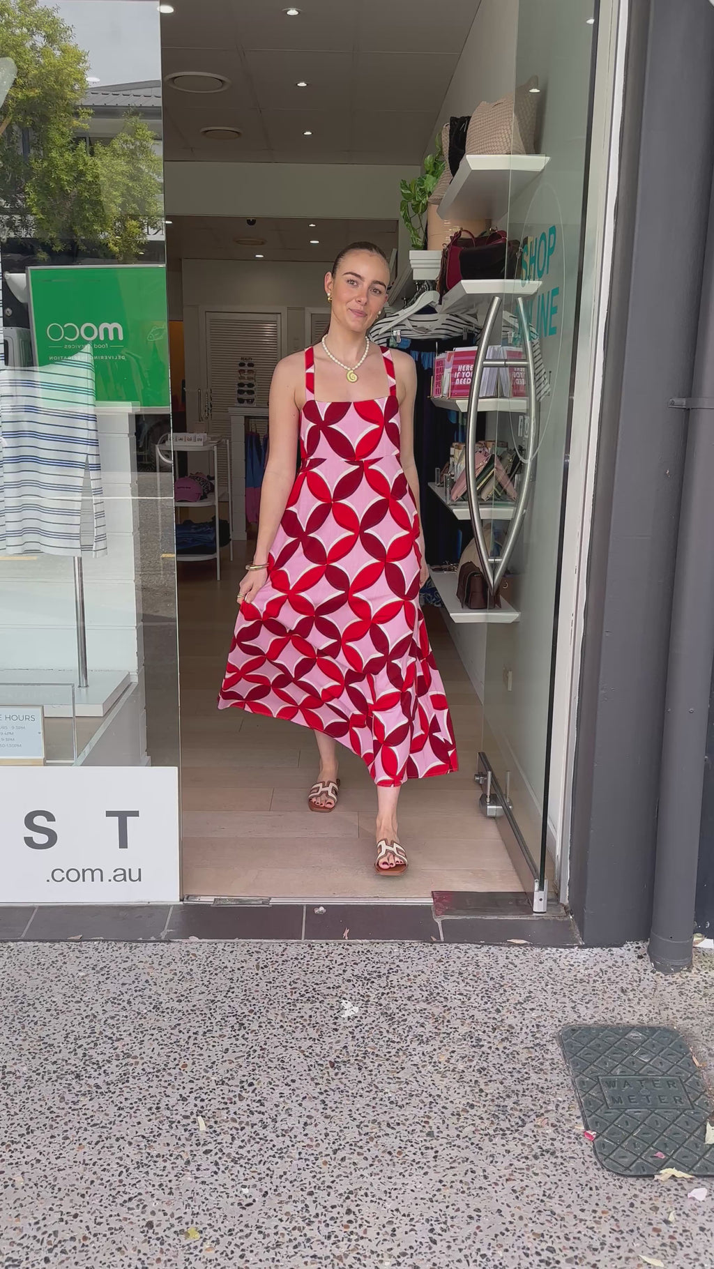 BAMBINA MAXI DRESS - RETRO PRINT