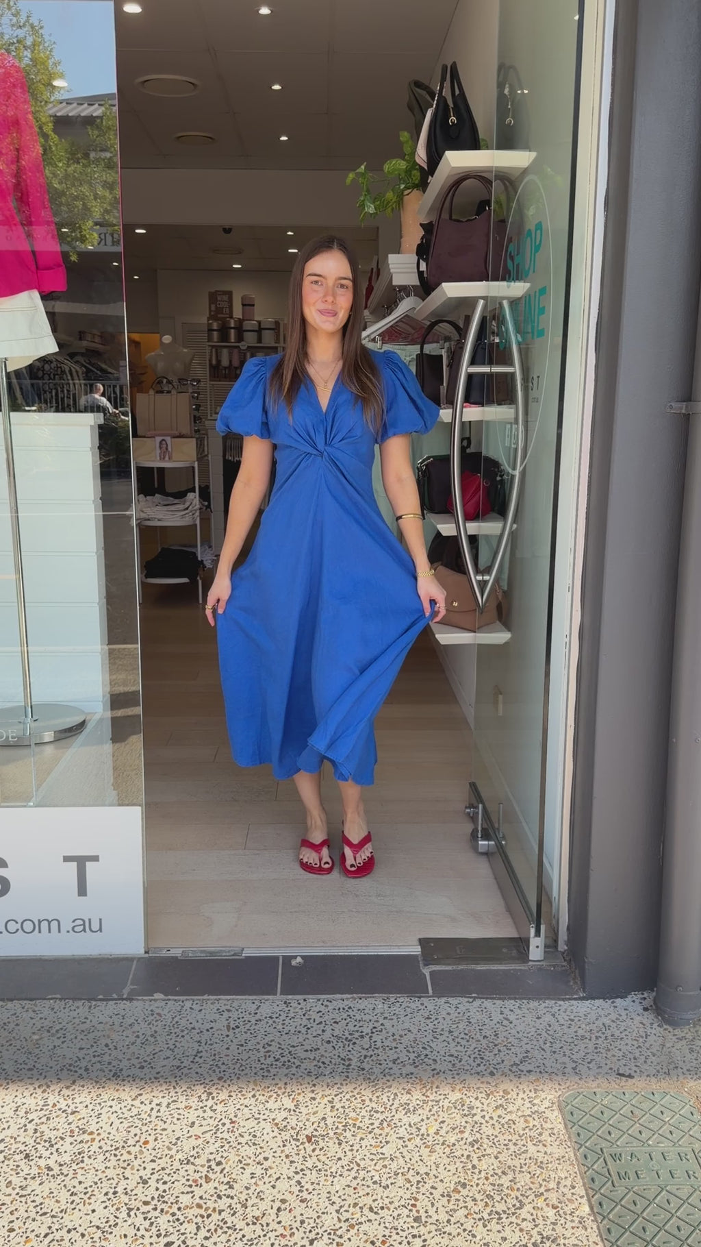 GIA MAXI DRESS - COBALT BLUE